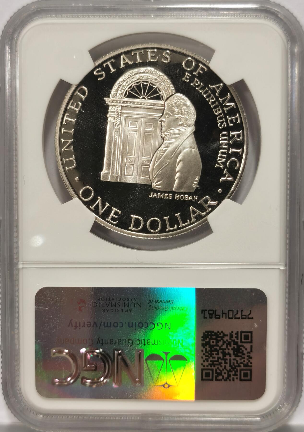 博洋堂“长夏未央”8月精品专场暨第089期（全场包邮） 1992年美国白宫200周年纪念1美元精制银币NGC-PF69UC，PROOF精制币，币面清爽干净又漂亮，状态极佳