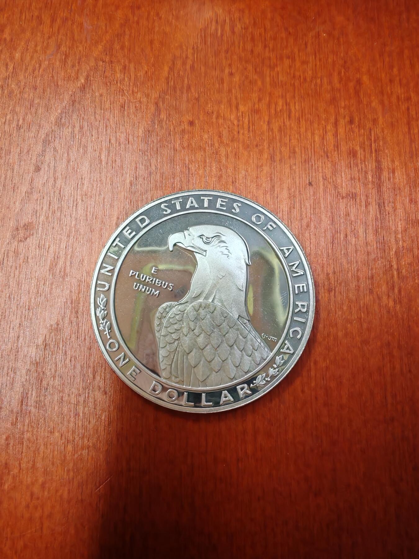 长老汇龙年精选第二十七场拍卖 1983美国洛杉矶奥运会掷铁饼者1美元精制银币