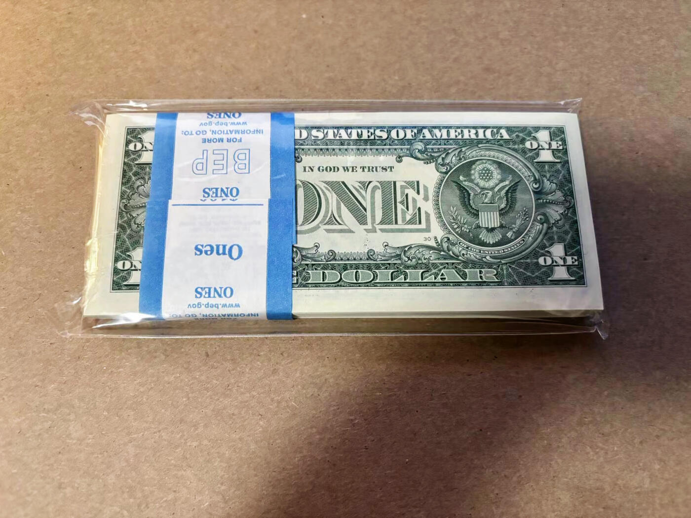 【Blue Auction】✨世界纸币精拍第533期【精】 【整刀】美国 2021年1美金 全新UNC 含狮子号