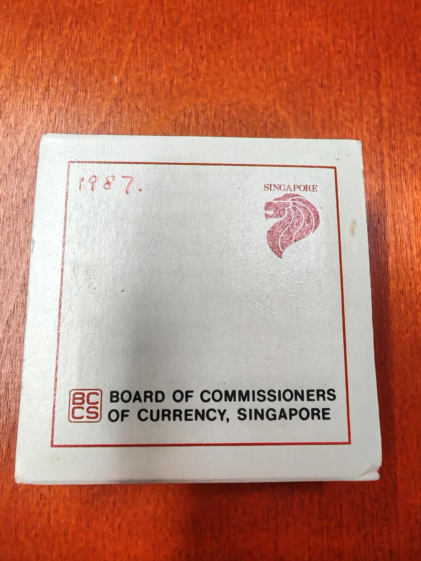长老汇龙年精选第二十七场拍卖 1987新加坡兔年10元镍币，有盒无证