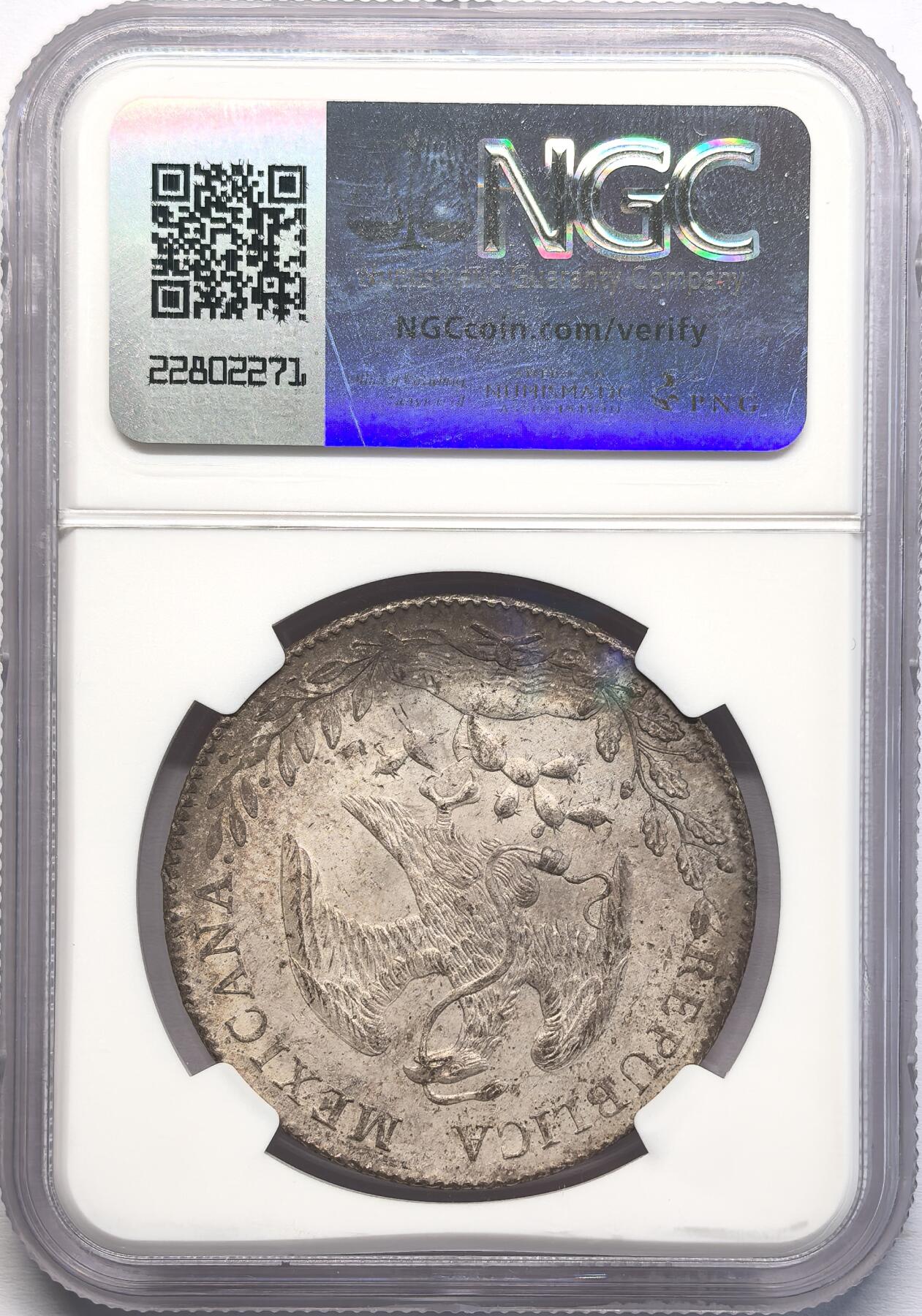 凡希社世界钱币微拍第二百八十二期 1897ZS墨西哥花边鹰洋NGC-MS63