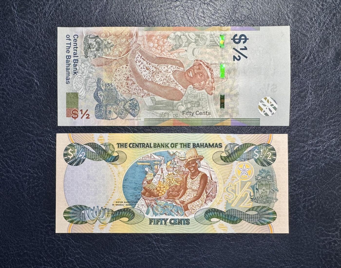 收藏联盟Quantum Auction 第371期拍卖  伯利兹2011年2和5元以及巴哈马2001和2019年1/2元首发A冠 品相全新UNC