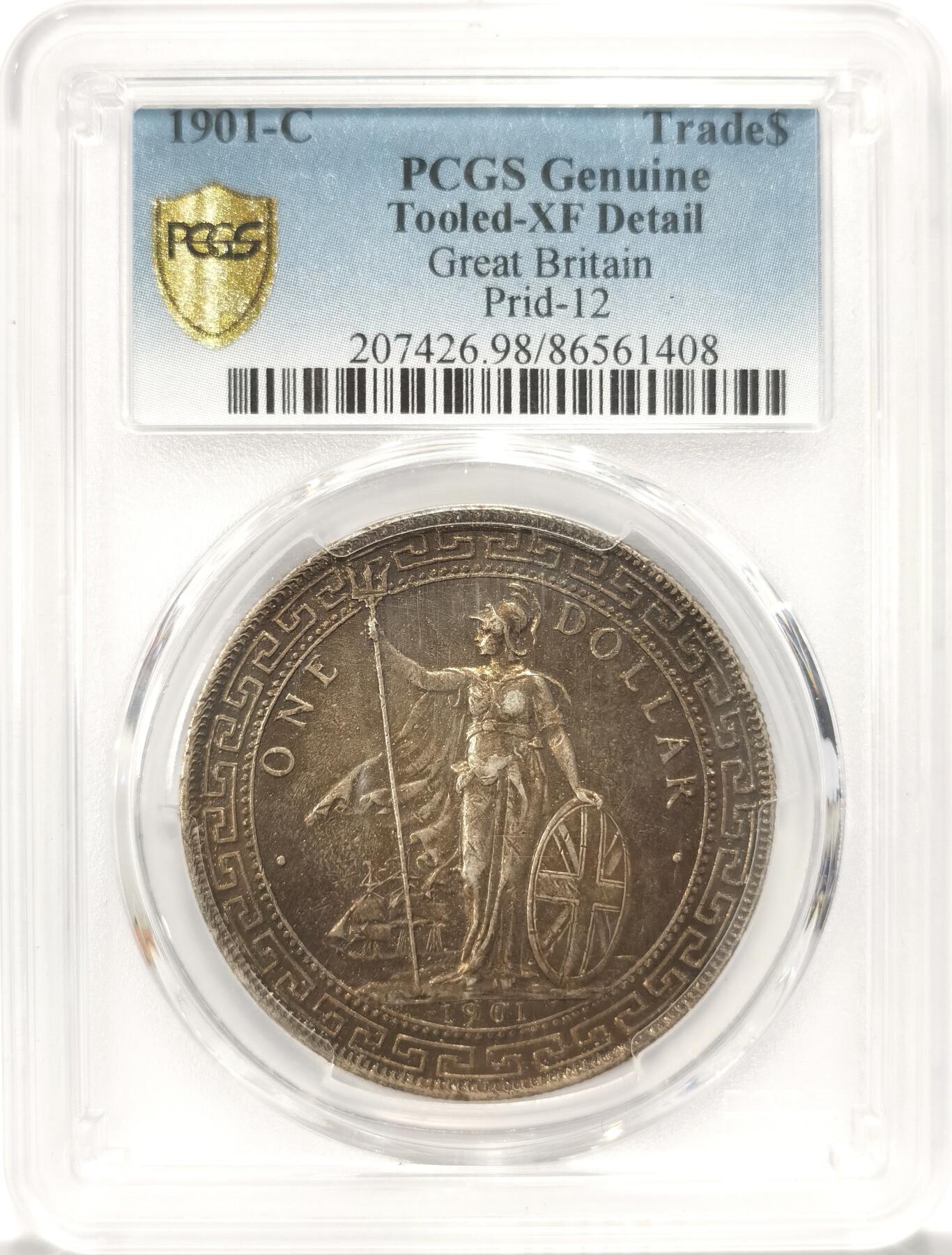 博洋堂“长夏未央”8月精品专场暨第089期（全场包邮） PCGS XF Detail 1901C站洋，C版少见