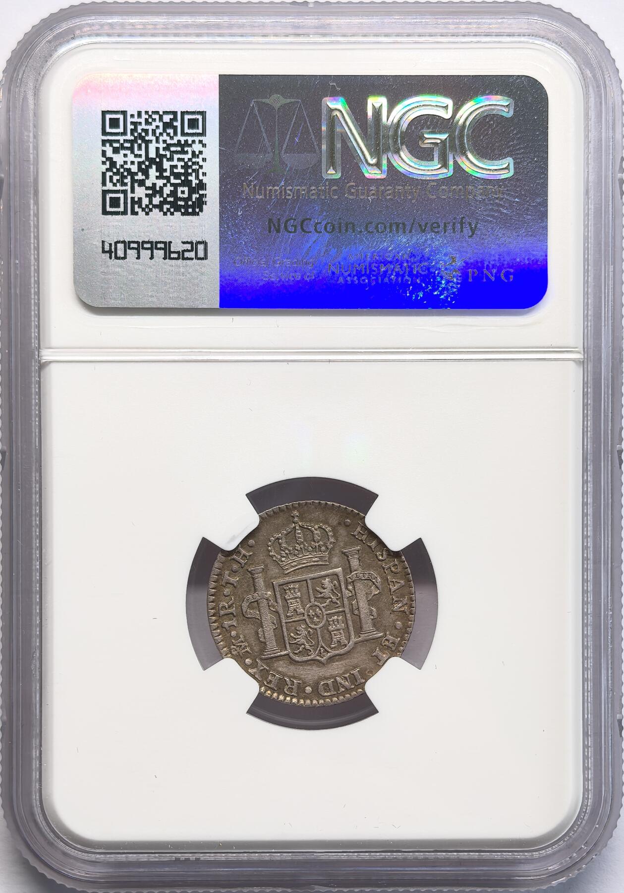 凡希社世界钱币微拍第二百八十二期 1806MO墨西哥卡四REAL银币NGC-AUD