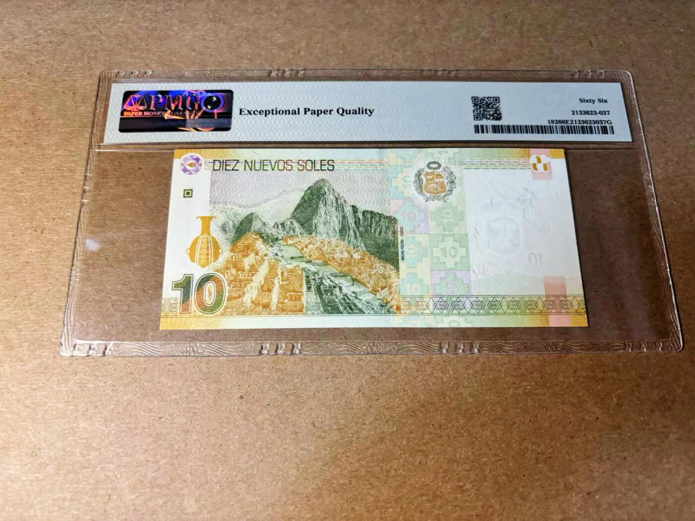 【Blue Auction】✨世界纸币精拍第533期【精】 【AA】秘鲁 2009年10新索尔 PMG66EPQ 