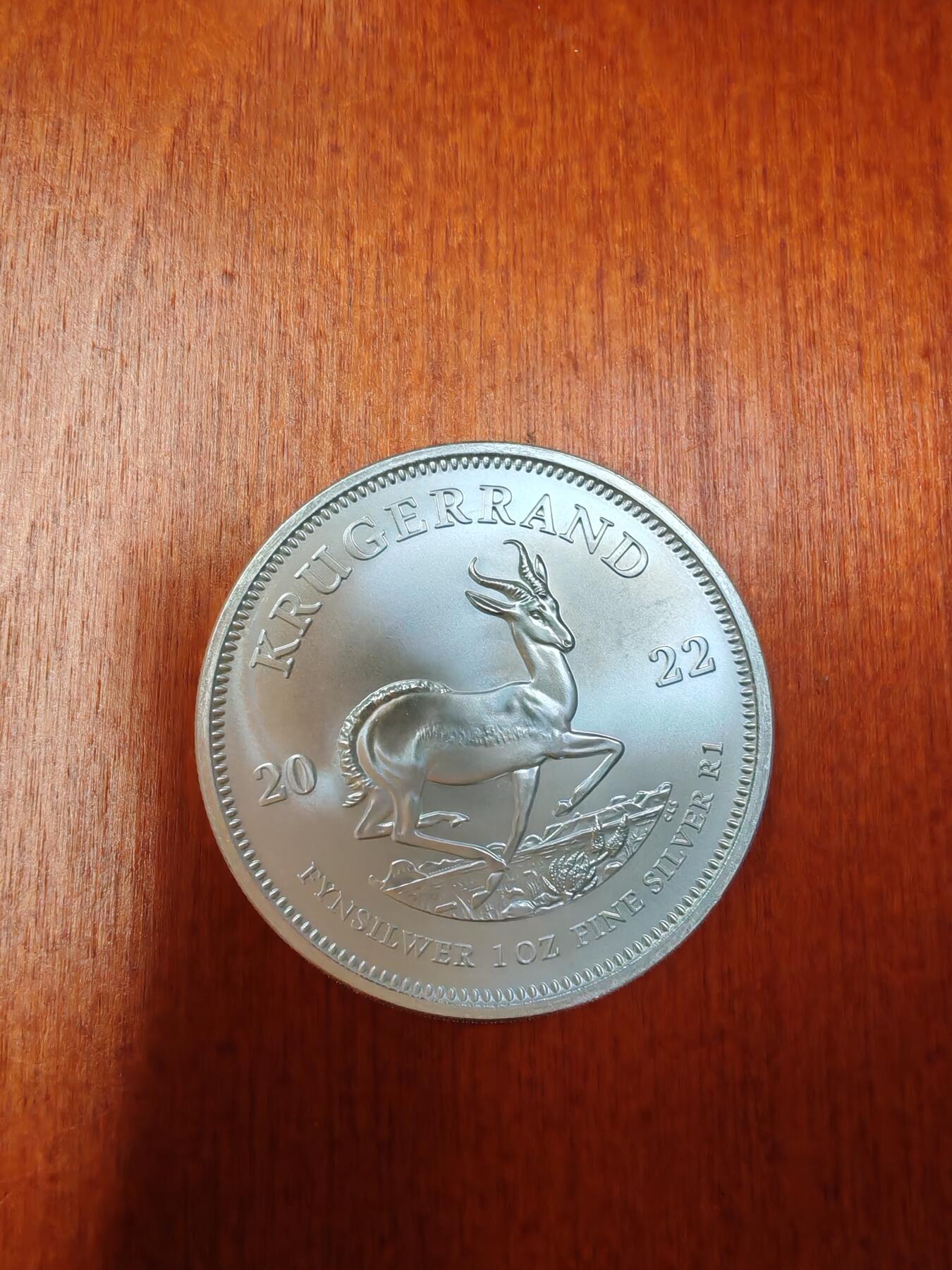 长老汇龙年精选第二十七场拍卖 2022南非1克鲁格朗德1盎司银币
