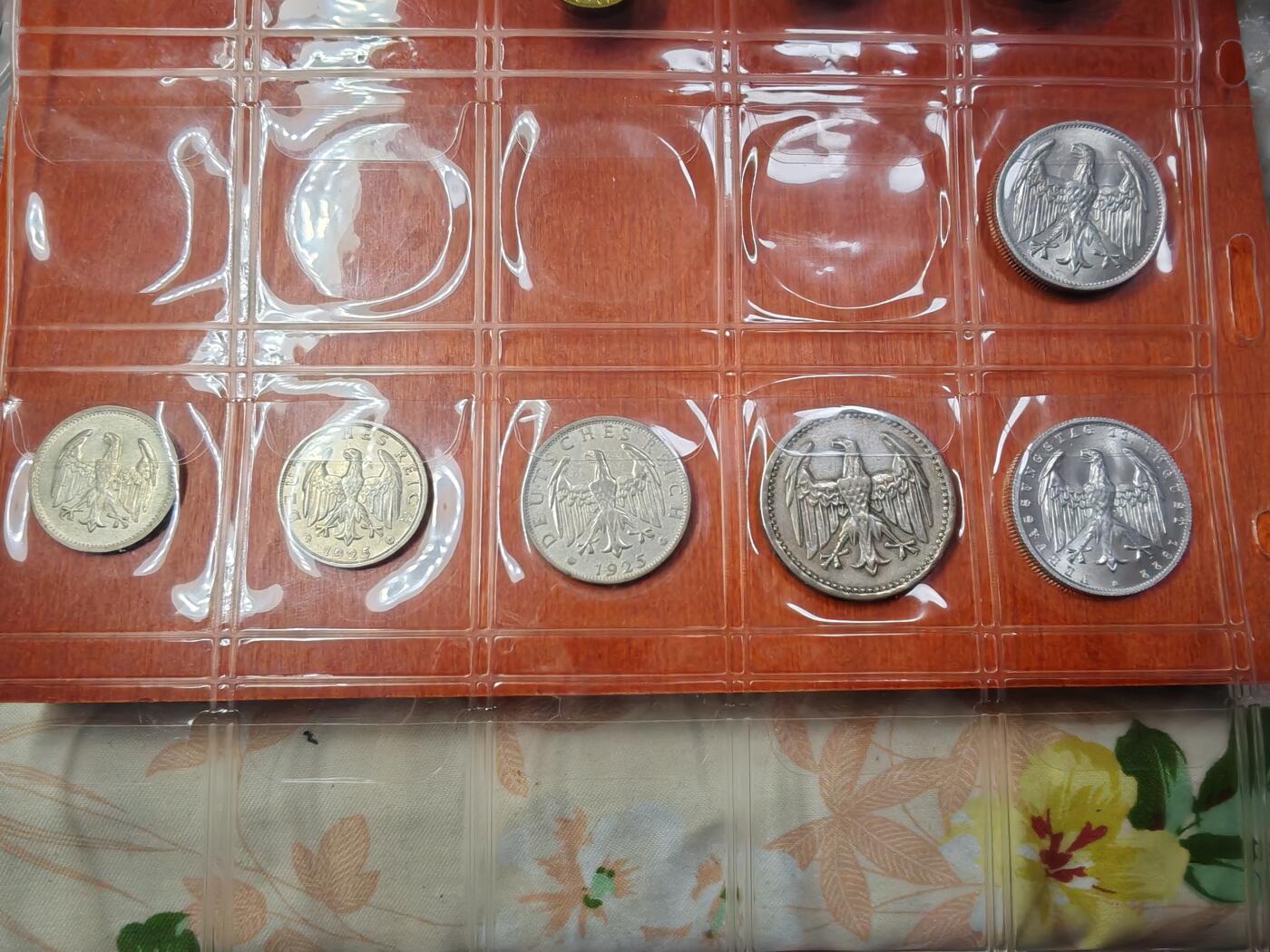长老汇龙年精选第二十七场拍卖 192X德国魏玛时期马克6枚，4枚银币，2枚铝币（不同版本）