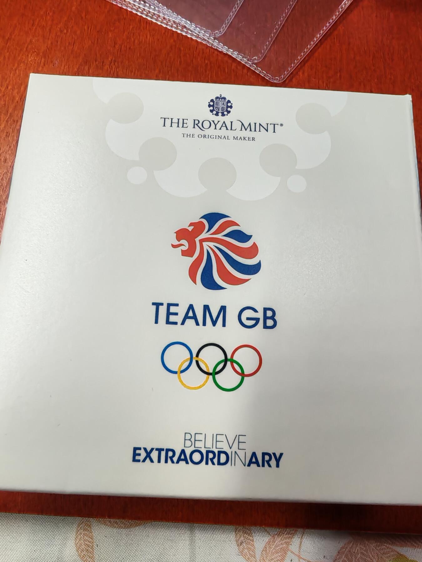 长老汇龙年精选第二十八场拍卖 2021英国东京奥运会英国队50便士彩色精制加厚银币，盒证全，1500枚，市场价1300元左右