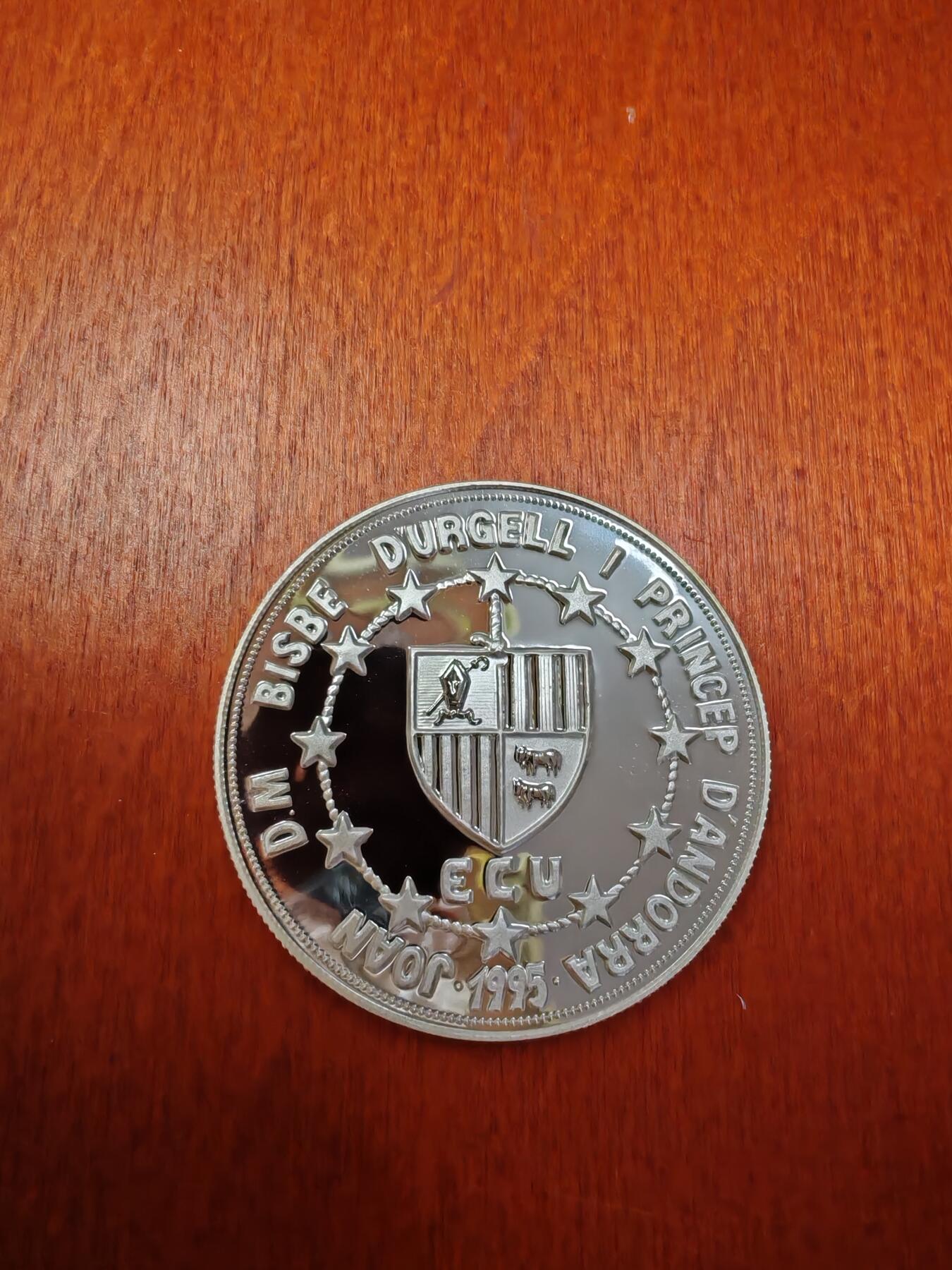 长老汇龙年精选第二十八场拍卖 1995安道尔关税同盟10第纳尔精制银币