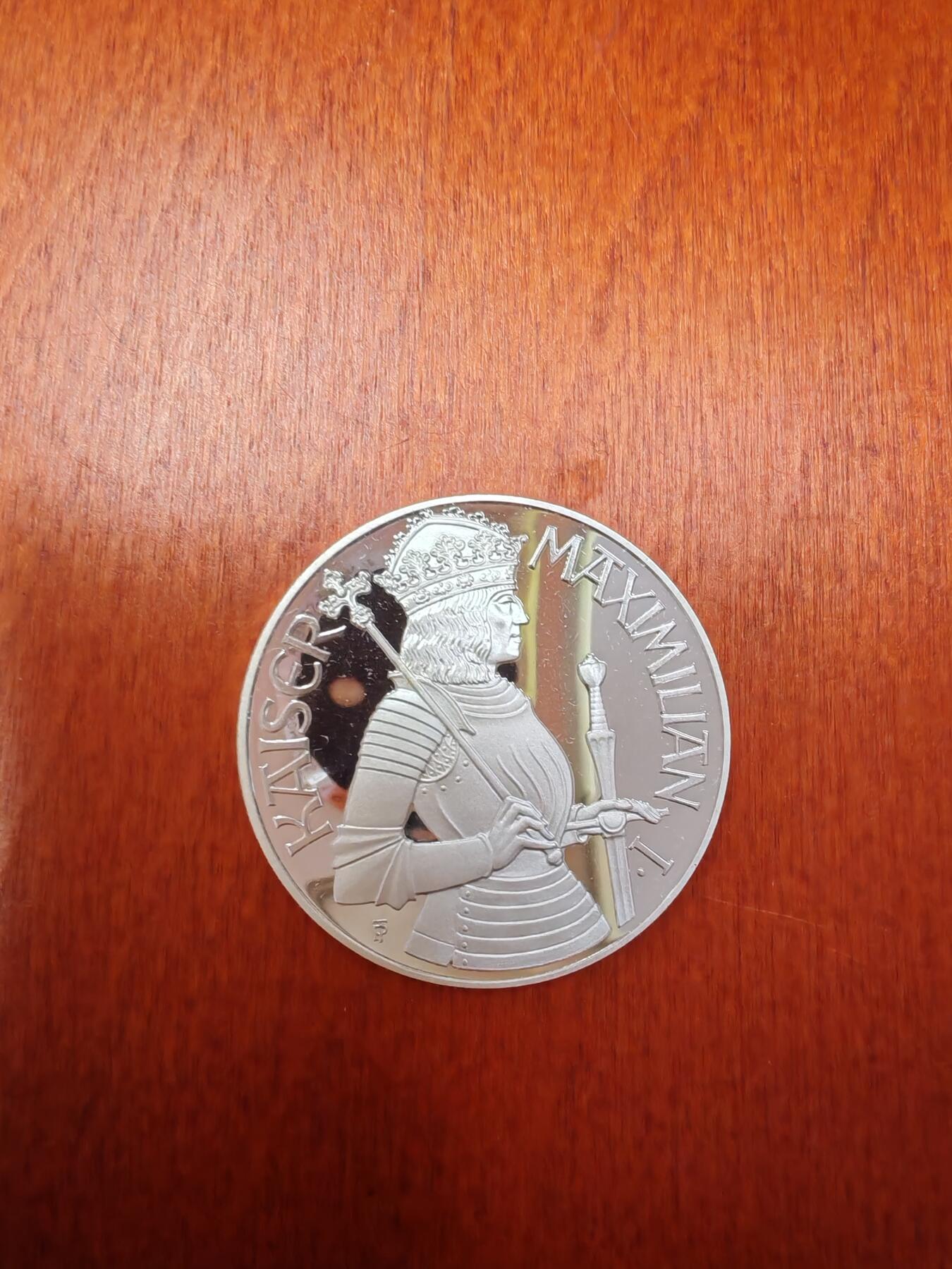 长老汇龙年精选第二十八场拍卖 1992奥地利马克西米利安一世100先令精制银币