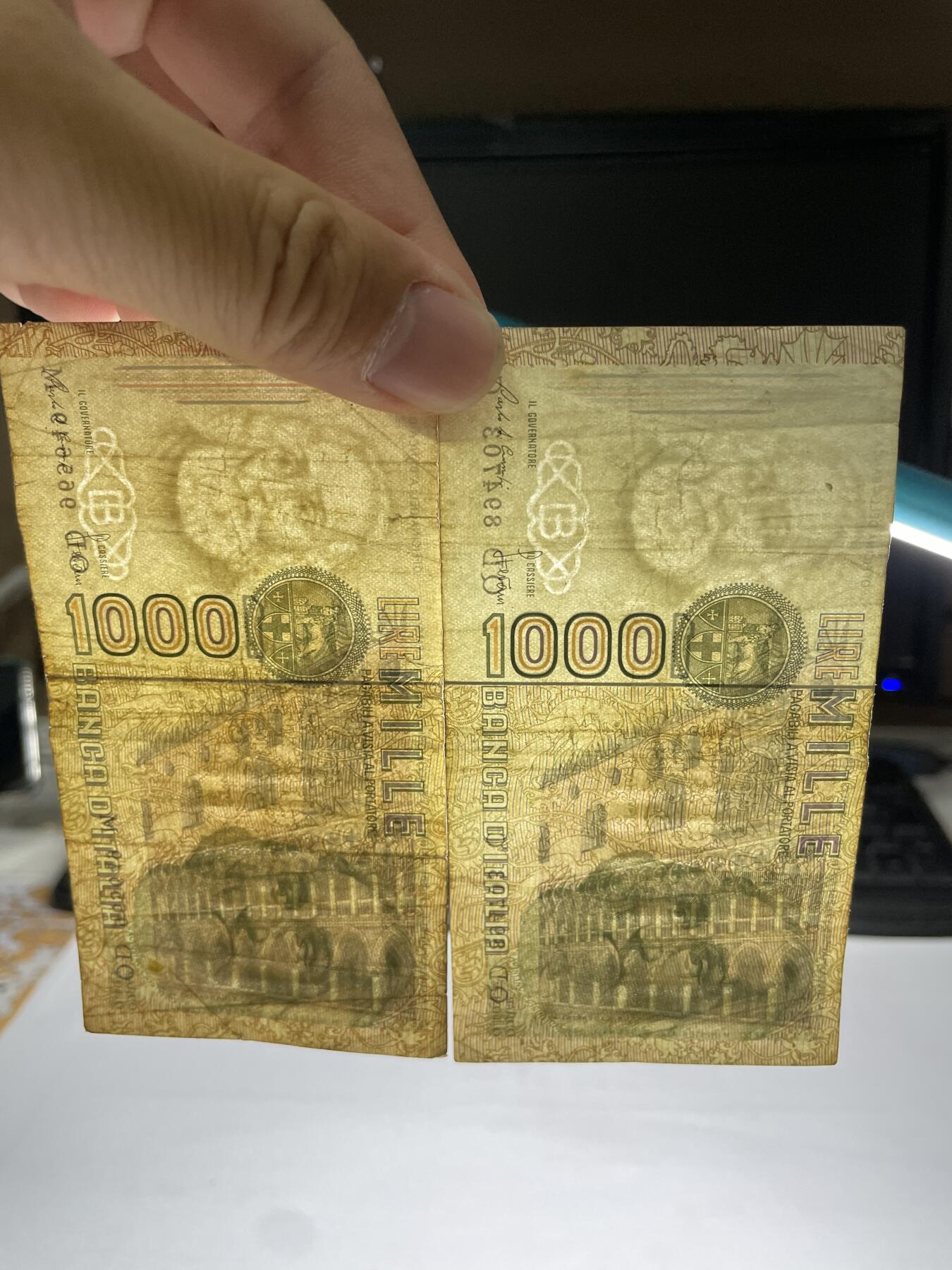2024年集古藏今外币拍卖第十三期-第10场—（总第130拍-纸币专场），本期拍完结算一次，发货时间为2-3天，发货完成后继续新的一期拍卖。 意大利100里拉2张