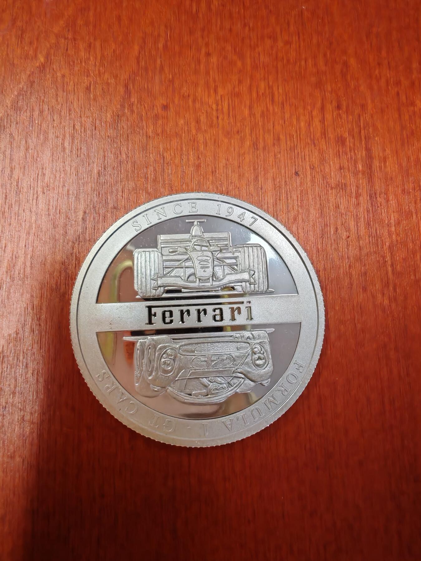 长老汇龙年精选第二十八场拍卖 2004刚果法拉利10法郎精制银币，5000枚