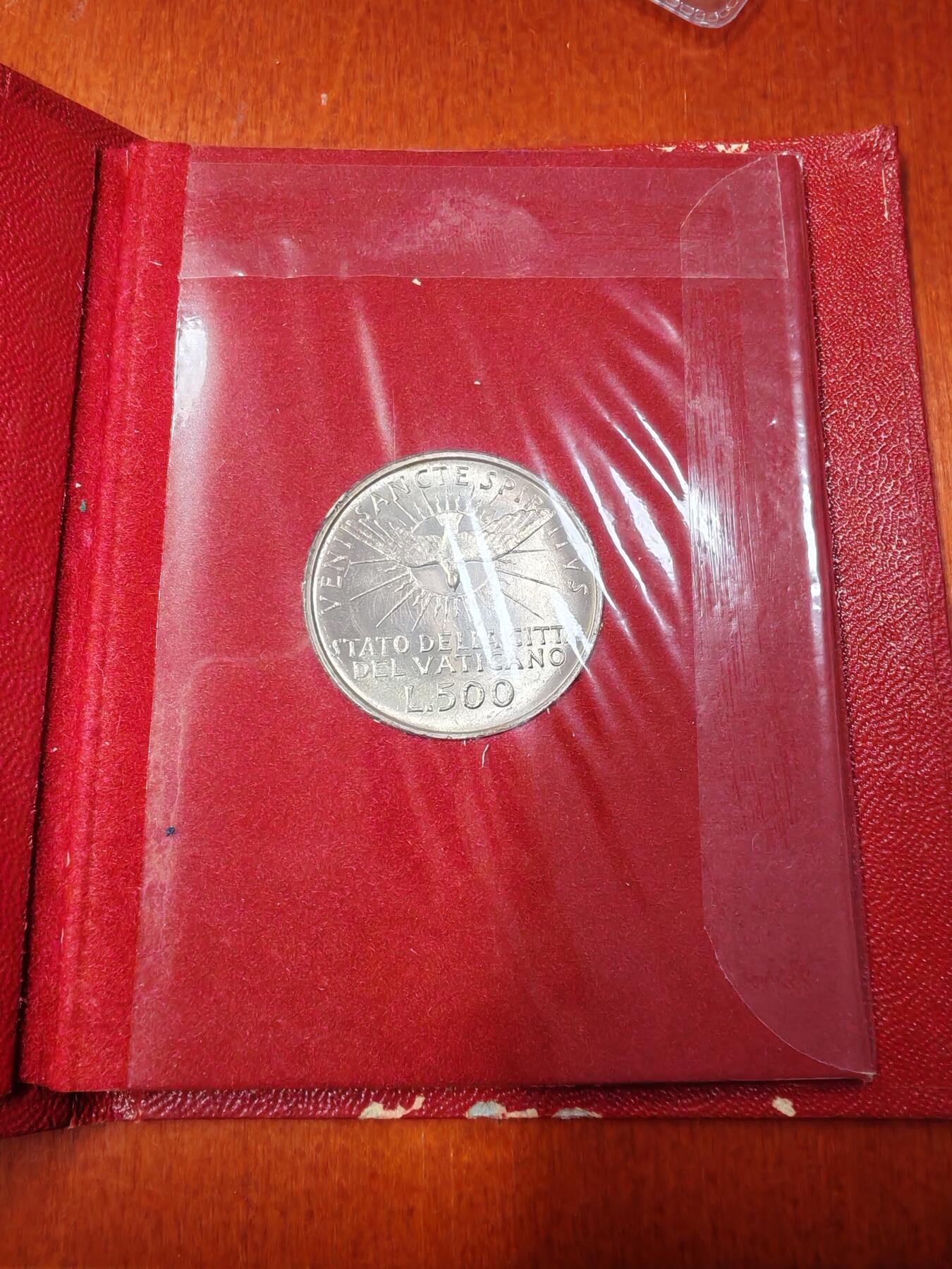 长老汇龙年精选第二十八场拍卖 1963梵蒂冈教皇缺位500里拉银币，卡装