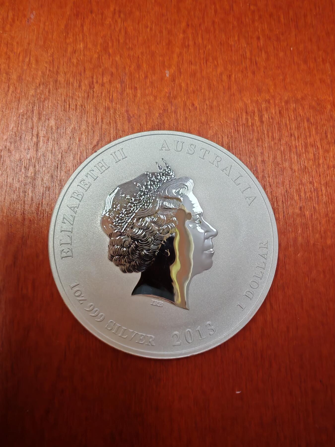 长老汇龙年精选第二十八场拍卖 2013澳大利亚蛇年1盎司1澳元反向精制银币