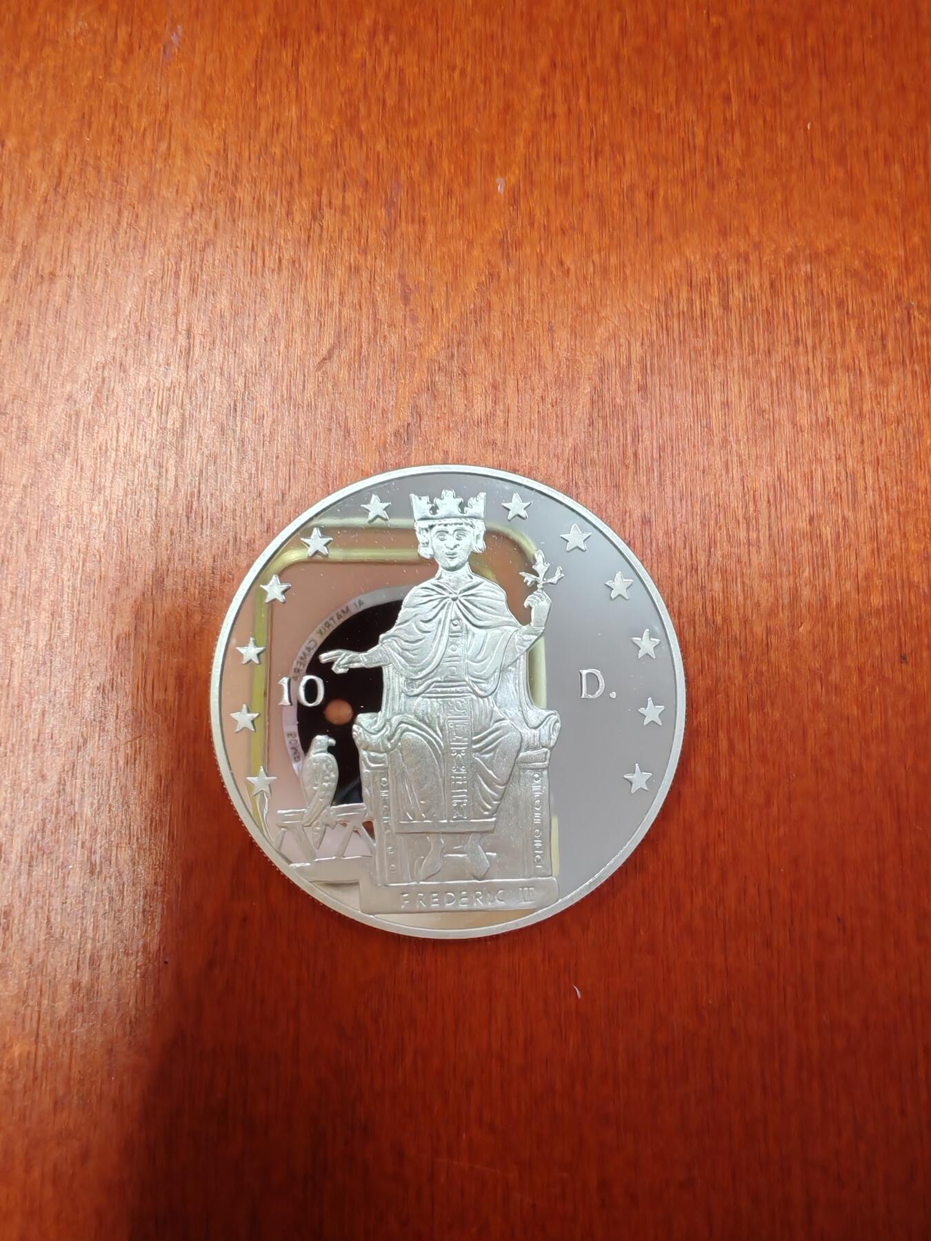 长老汇龙年精选第二十八场拍卖 1996安道尔关税同盟10第纳尔精制银币