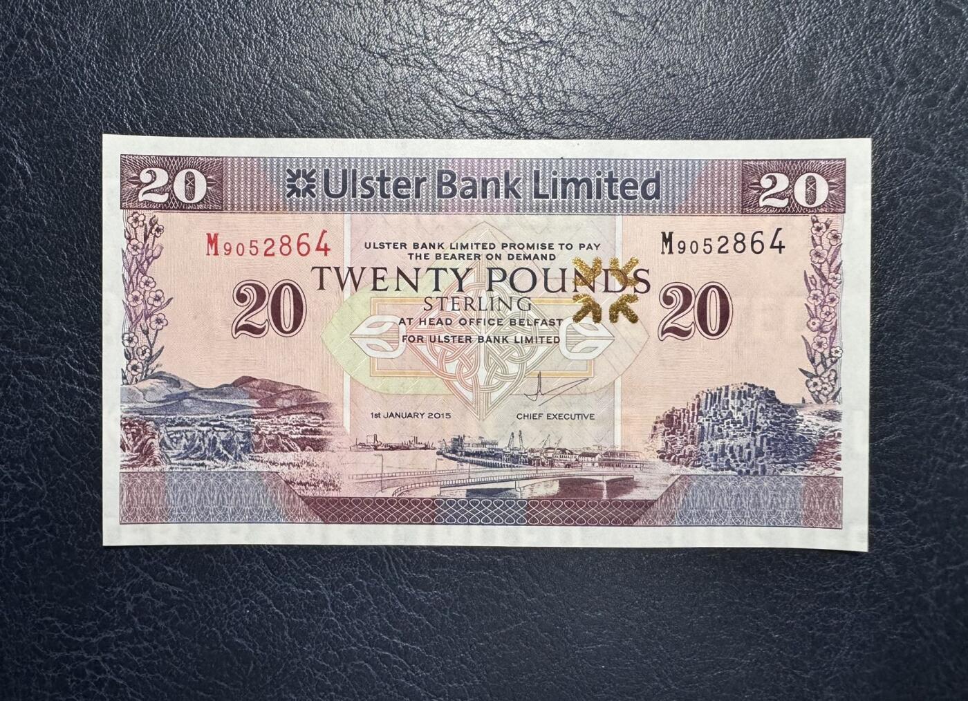 收藏联盟Quantum Auction 第372期拍卖  北爱尔兰阿斯特银行2015年20镑 品相全新UNC