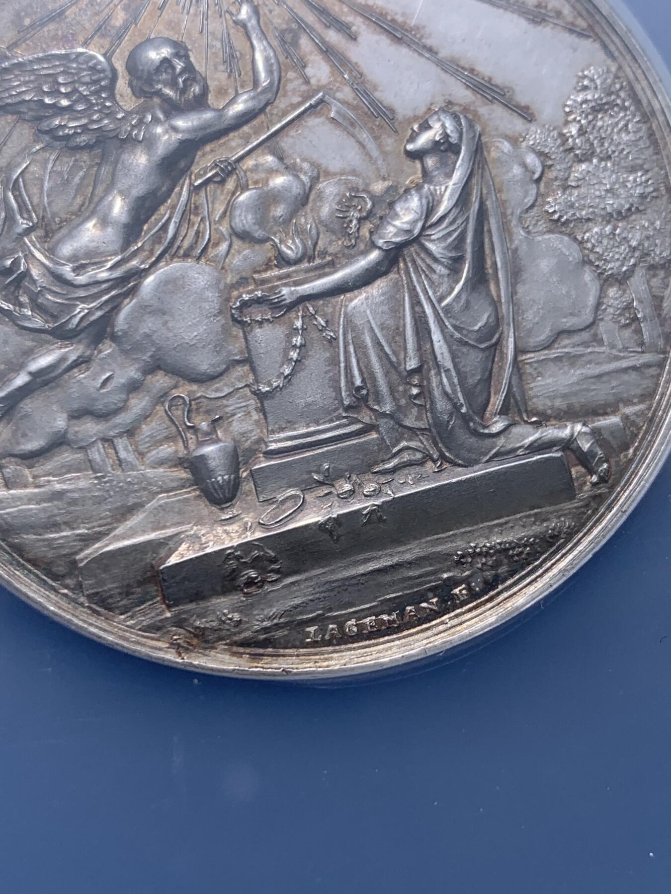 《竞宝斋》第302场- 周日，周一，周二  3场连拍 （全场包邮） NGC UNCD 荷兰1796安东尼.雅各布.比伦斯与苏珊娜.哈希娜.威林克金婚纪念章49mm 大盒