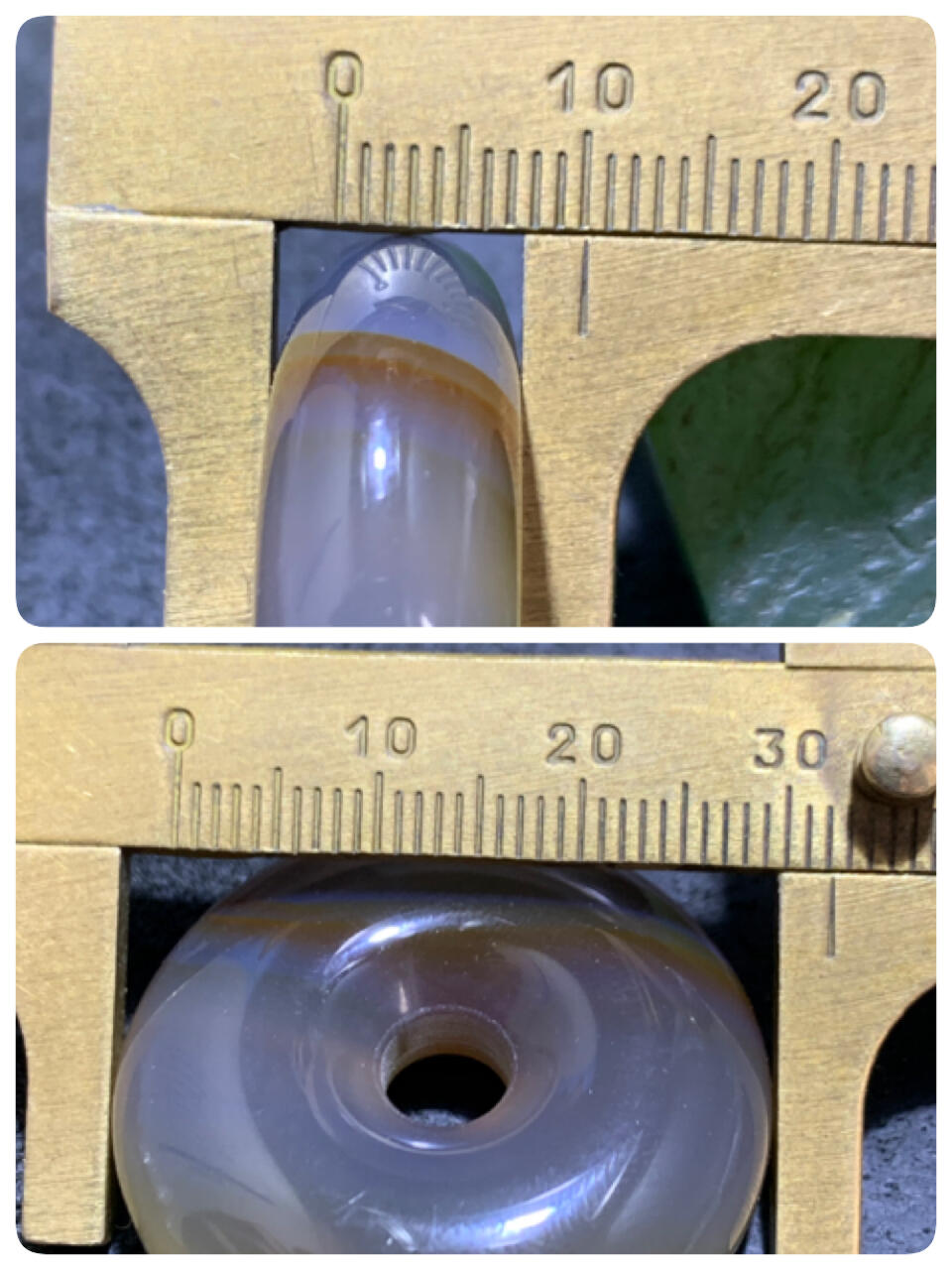 精美高玉化巴西玛瑙平安扣一个