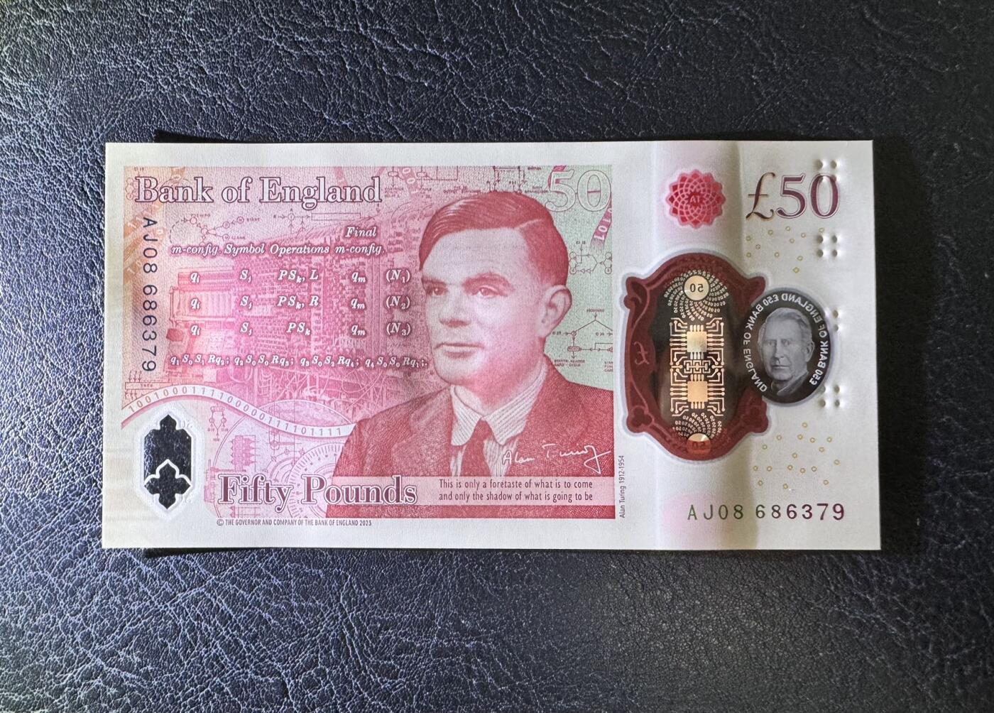 收藏联盟Quantum Auction 第372期拍卖  英国2025年50镑 品相全新UNC AJ冠 查理三世国王