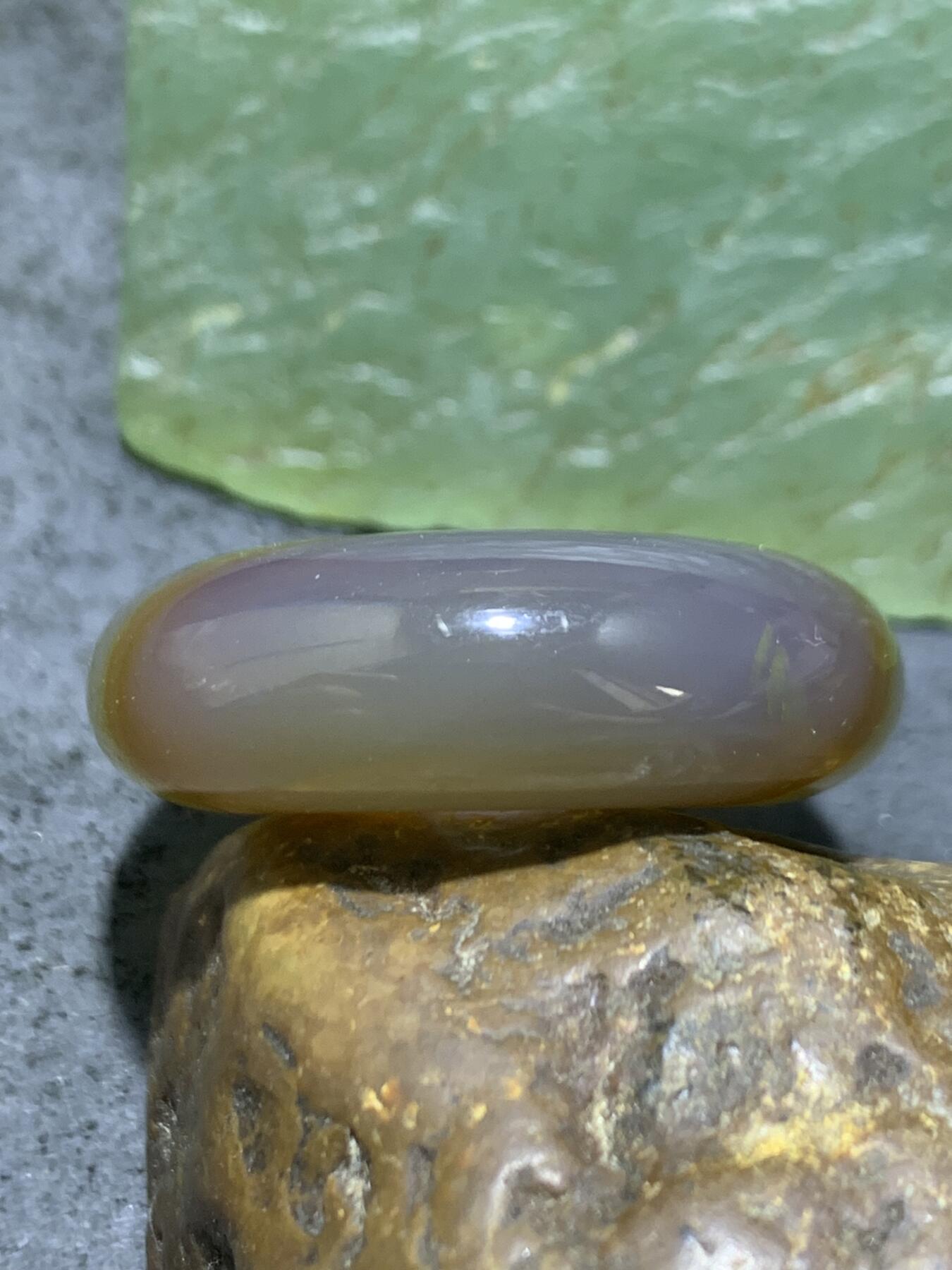 精美高玉化巴西玛瑙平安扣一个