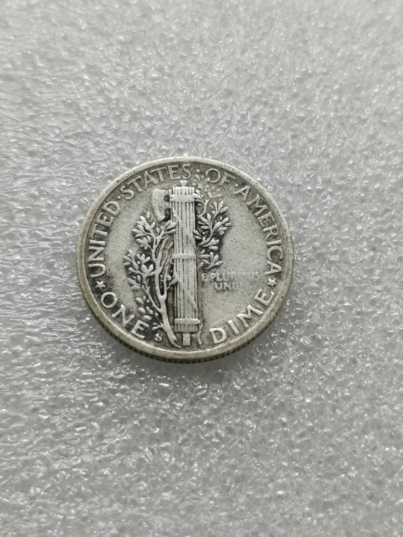 四叶草钱币第4场 散币 银币 美国1942年墨丘利10分银币