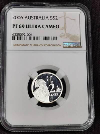 刘世昌艺术品销售中心～虎踞龙蟠*金杨在线联拍群第510期 - 澳大利亚2006年“土著人”精制纪念银币（NGC   PF69UC   串号：6335092-004）1枚。