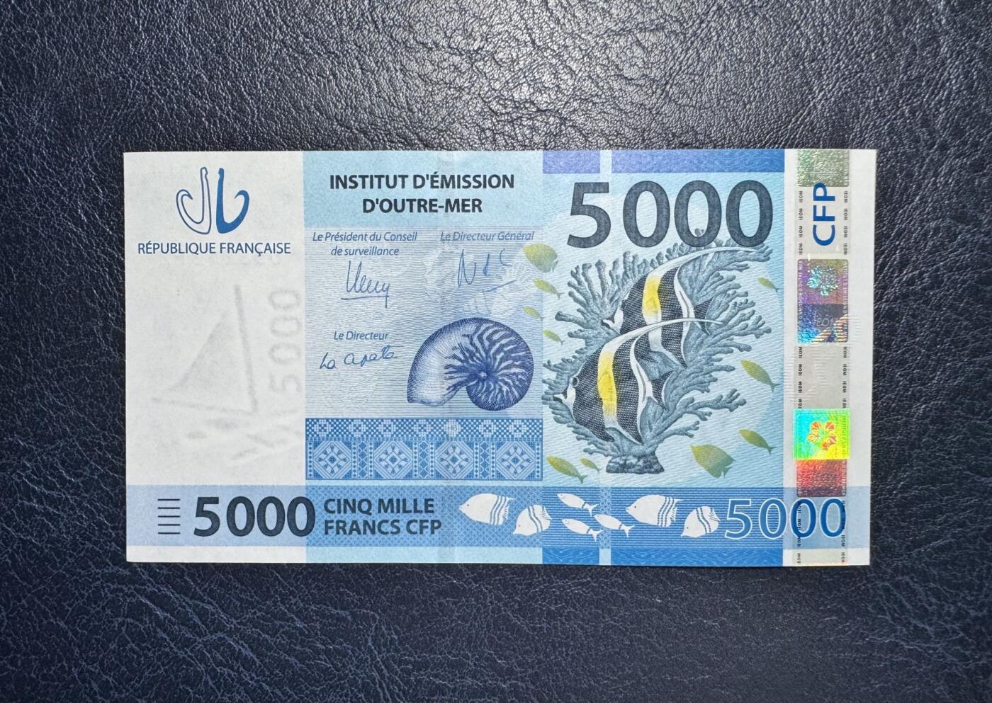 收藏联盟Quantum Auction 第372期拍卖  法属太平洋2014年版5000法郎 品相全新UNC 稀少品种