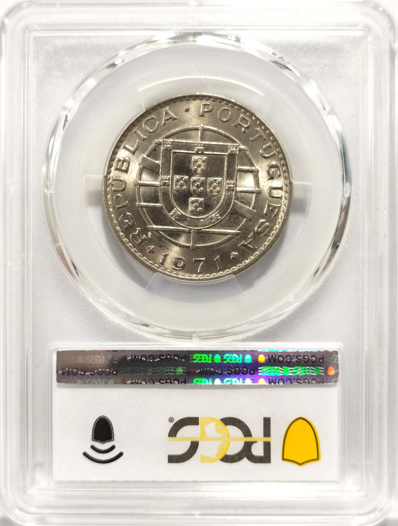博洋堂“长夏未央”8月精品专场暨第089期（全场包邮） PCGS MS66 葡属安哥拉1971年20埃斯库多，PCGS亚军分，仅有一枚更高分