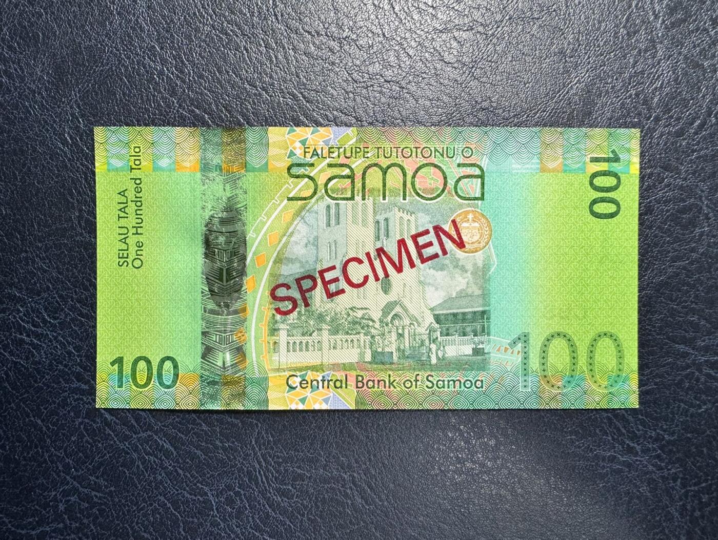 收藏联盟Quantum Auction 第372期拍卖  萨摩亚2012年100塔拉样票 品相全新UNC