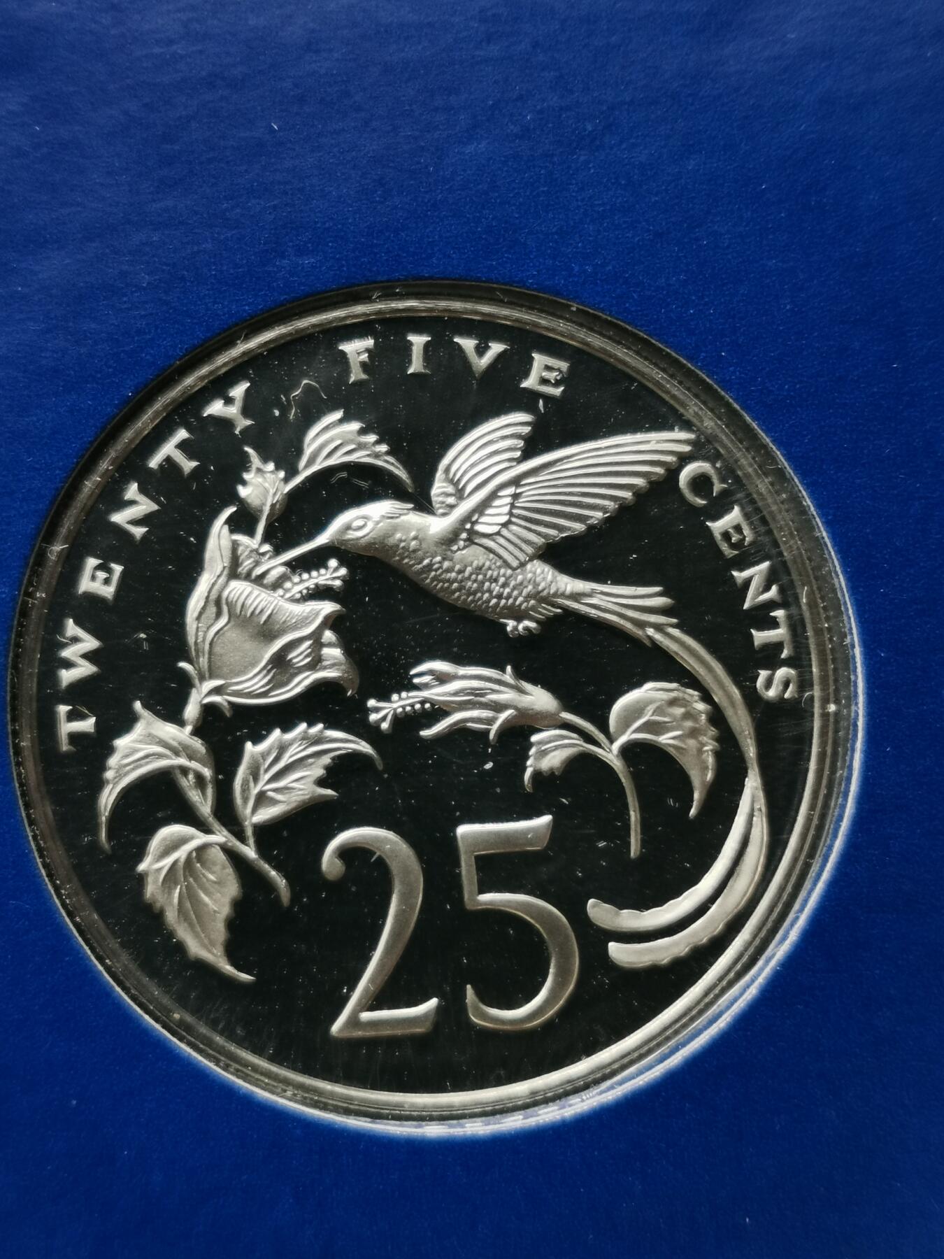 四叶草钱币第4场 散币 银币 牙买加1976年精制套币7枚 原盒带证