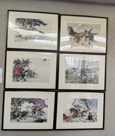 说唐封面原稿彩色画稿姚柏绘画16幅完整一套 说唐封面原稿彩色画稿姚柏绘画16幅完整一套