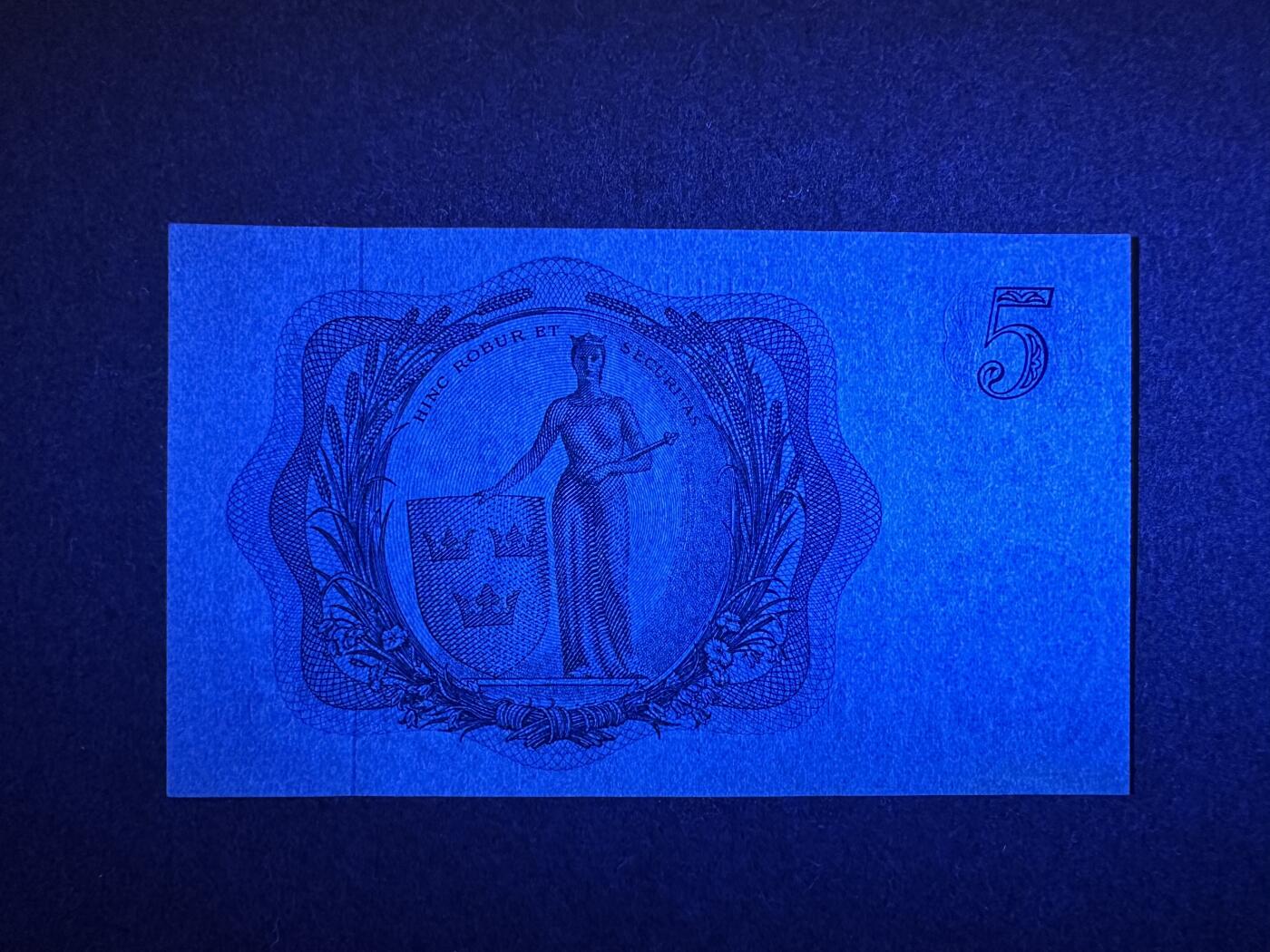 《张总收藏》165期-周日外币超精品 瑞典5克朗 UNC 1963年 无4