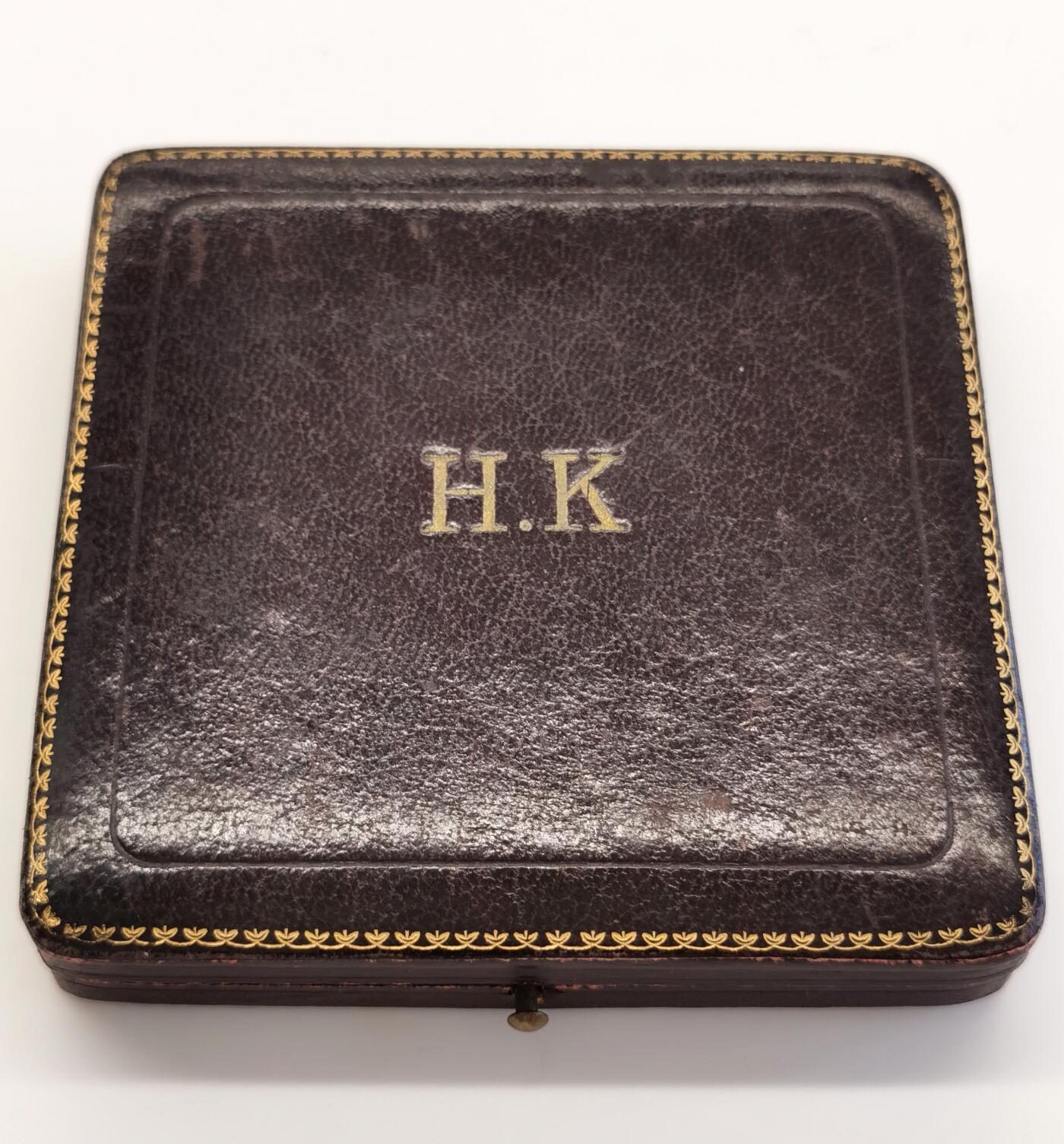 博洋堂“长夏未央”8月精品专场暨第089期（全场包邮） 1895年法国汽车俱乐部云霄飞车银章（H.K原盒），Dupuis作品，68.5*3.3mm，126.4g，H.K为授予者的首字母，稀见，边铭丰饶角+1ARGENT