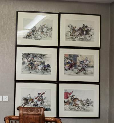 说唐封面原稿彩色画稿姚柏绘画16幅完整一套 - 说唐封面原稿彩色画稿姚柏绘画16幅完整一套