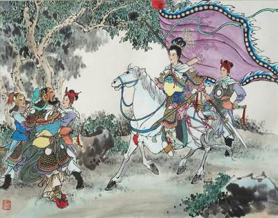 说唐封面原稿彩色画稿姚柏绘画16幅完整一套 说唐封面原稿彩色画稿姚柏绘画16幅完整一套