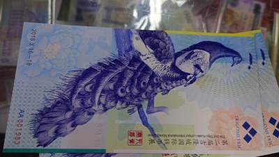 【世界钱币】精选微拍第132期暨2024年第43期  各类库存杂货 2018年吉隆坡国际钱币展 孔雀测试券 全新绝品无47出生年份小号001983