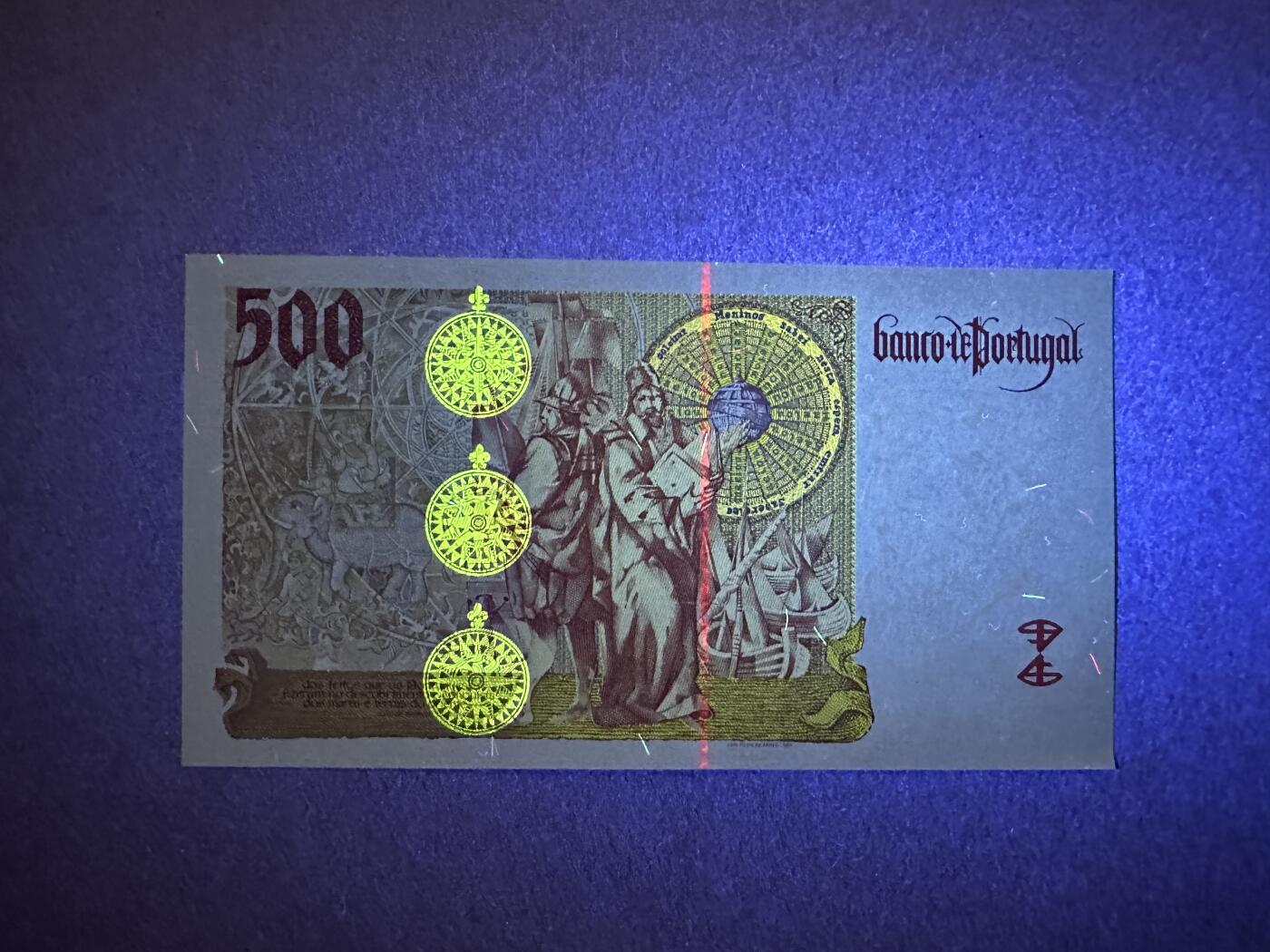 《张总收藏》165期-周日外币超精品 葡萄牙500埃斯库多 UNC 末版