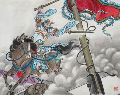 说唐封面原稿彩色画稿姚柏绘画16幅完整一套 说唐封面原稿彩色画稿姚柏绘画16幅完整一套