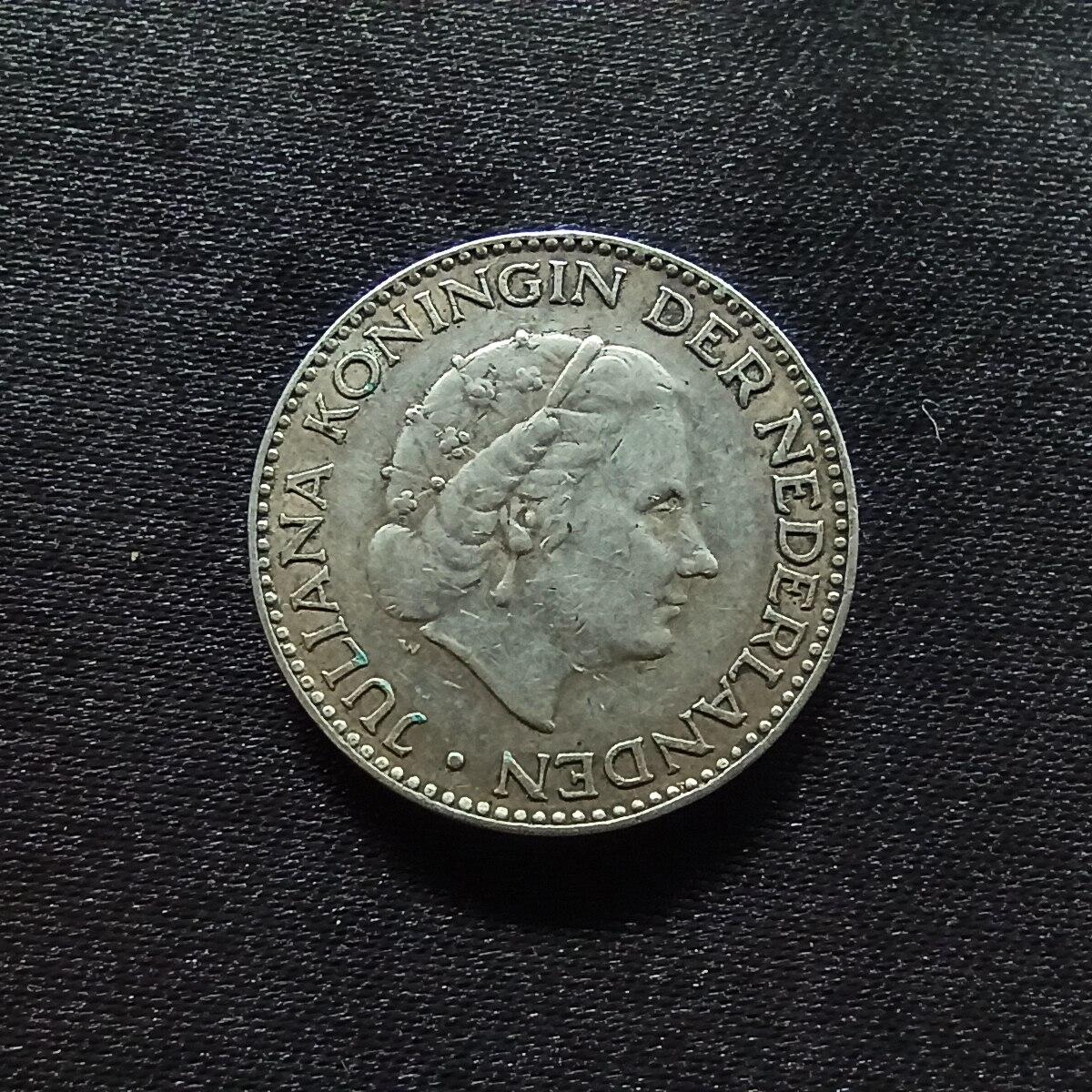 邮泉阁限时拍卖第十四场 各国硬币专场（拍卖结束后请付邮费，存留时间过长需全部邮寄） 荷兰1954年1盾0.720银币6.5克