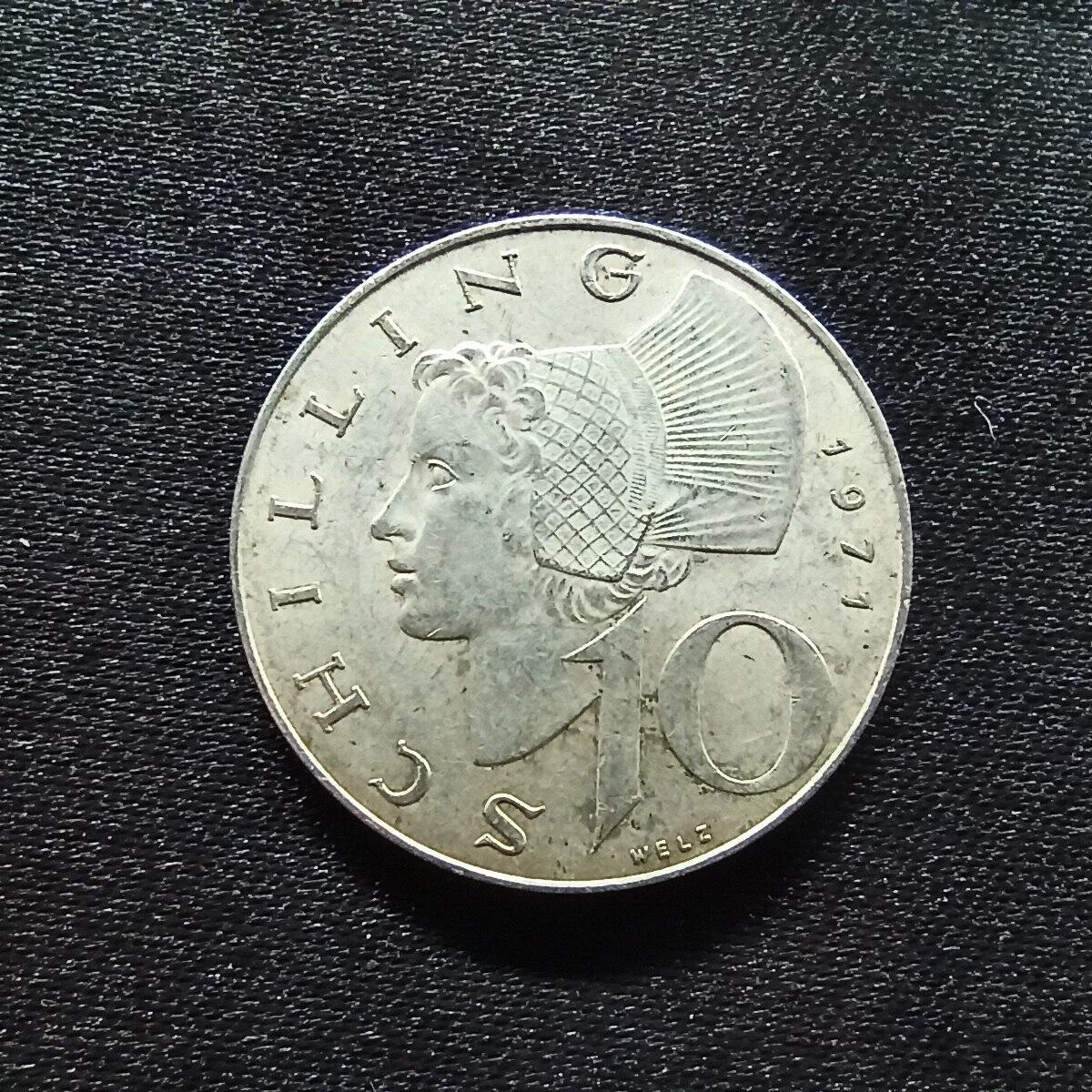 邮泉阁限时拍卖第十四场 各国硬币专场（拍卖结束后请付邮费，存留时间过长需全部邮寄） 奥地利1971年10先令0.640银币7.5克