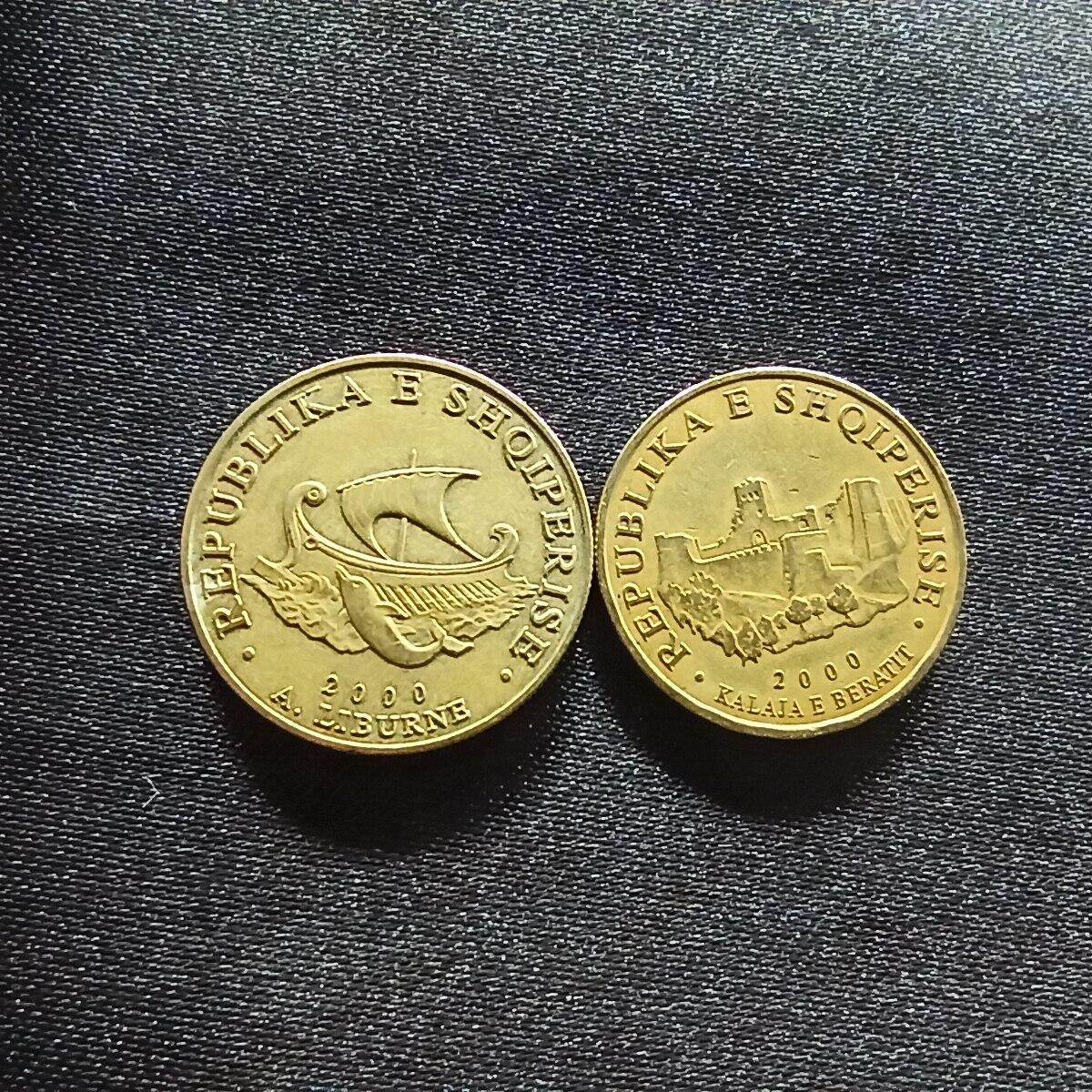邮泉阁限时拍卖第十四场 各国硬币专场（拍卖结束后请付邮费，存留时间过长需全部邮寄） 阿尔巴尼亚2枚