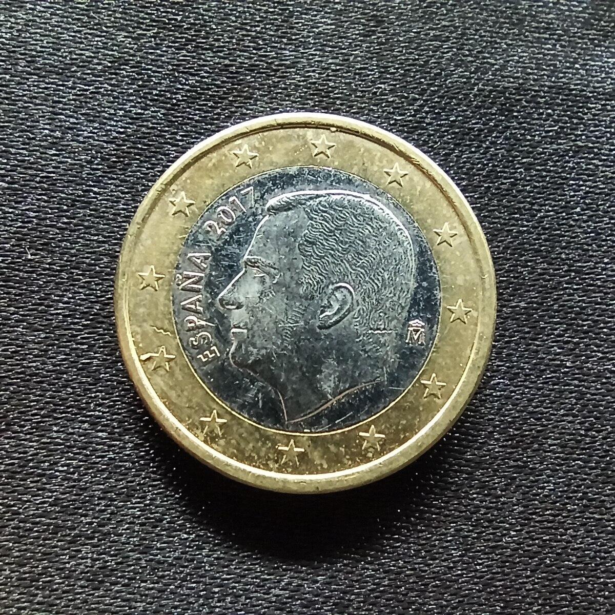 邮泉阁限时拍卖第十四场 各国硬币专场（拍卖结束后请付邮费，存留时间过长需全部邮寄） 西班牙2017年1欧元