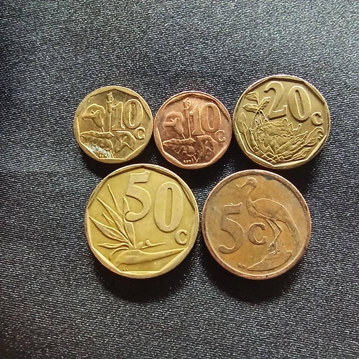 邮泉阁限时拍卖第十四场 各国硬币专场（拍卖结束后请付邮费，存留时间过长需全部邮寄） 南非5枚