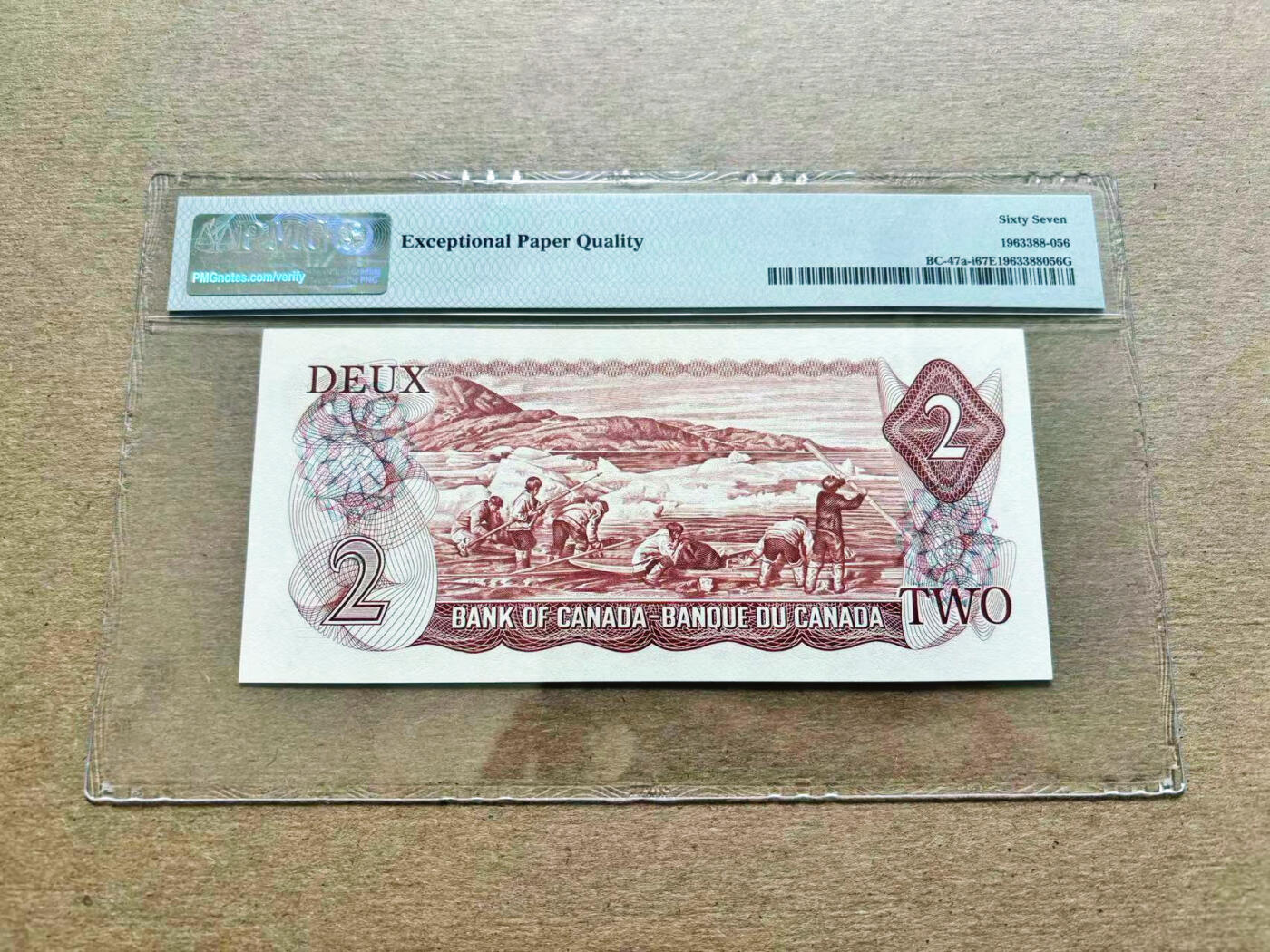 【Blue Auction】✨世界纸币精拍第536期【精】 加拿大 1974年2元 PMG67EPQ高分  