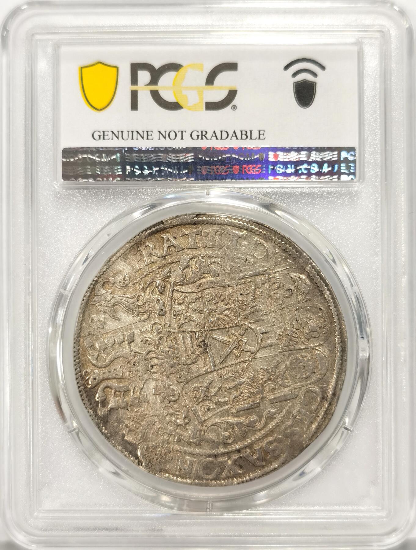 博洋堂“长夏未央”8月精品专场暨第089期（全场包邮） PCGS AU Detail 神罗萨克森1600年三兄弟老泰勒，比较有名的老泰勒 UNC底板，PCGS 严评