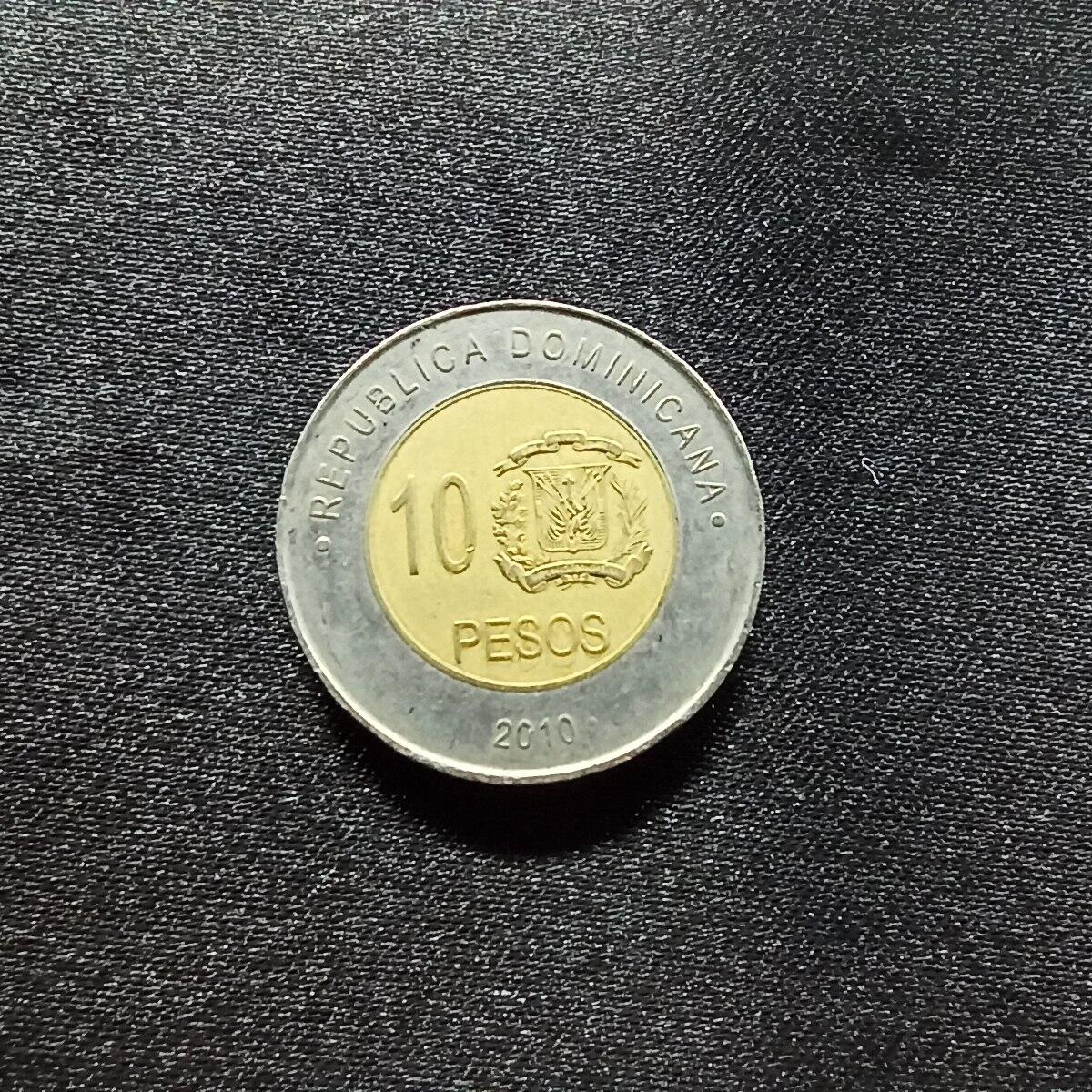 邮泉阁限时拍卖第十四场 各国硬币专场（拍卖结束后请付邮费，存留时间过长需全部邮寄） 多米尼加2010年10比索