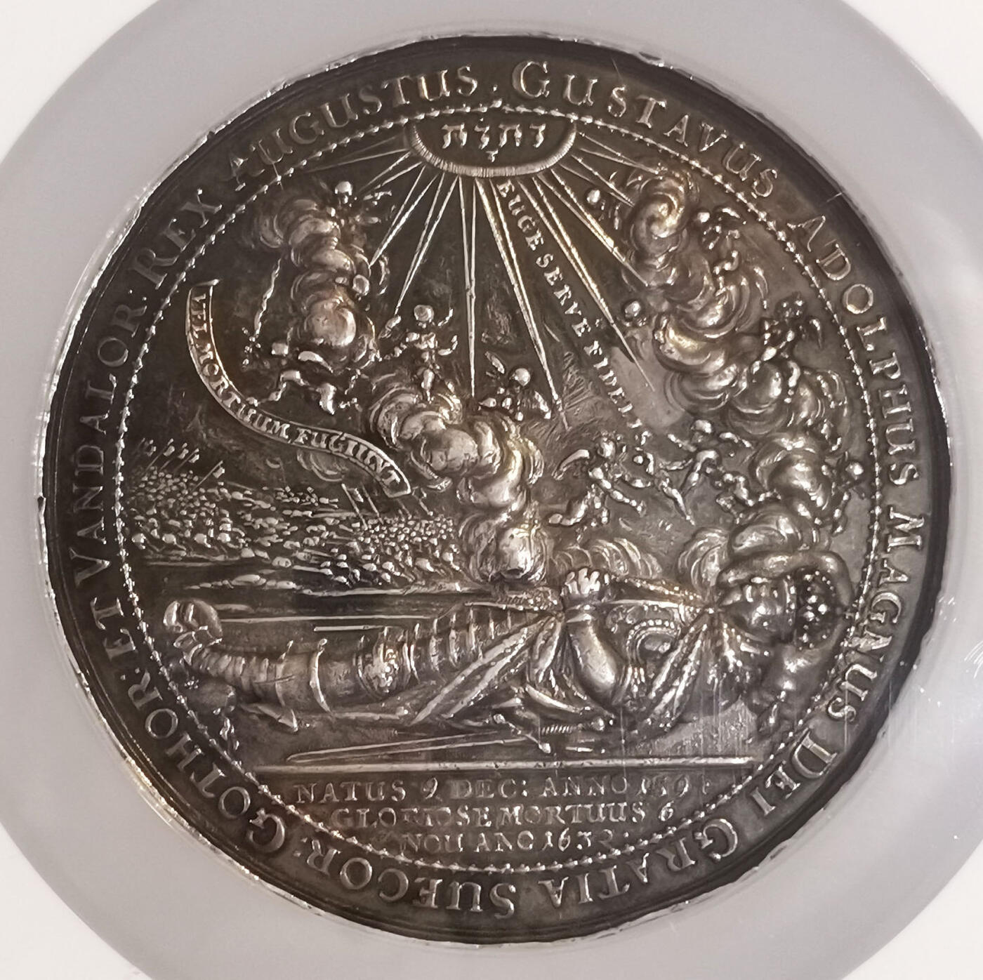 NGC-AUD 1634瑞典古斯塔夫二世之死纪念大银章