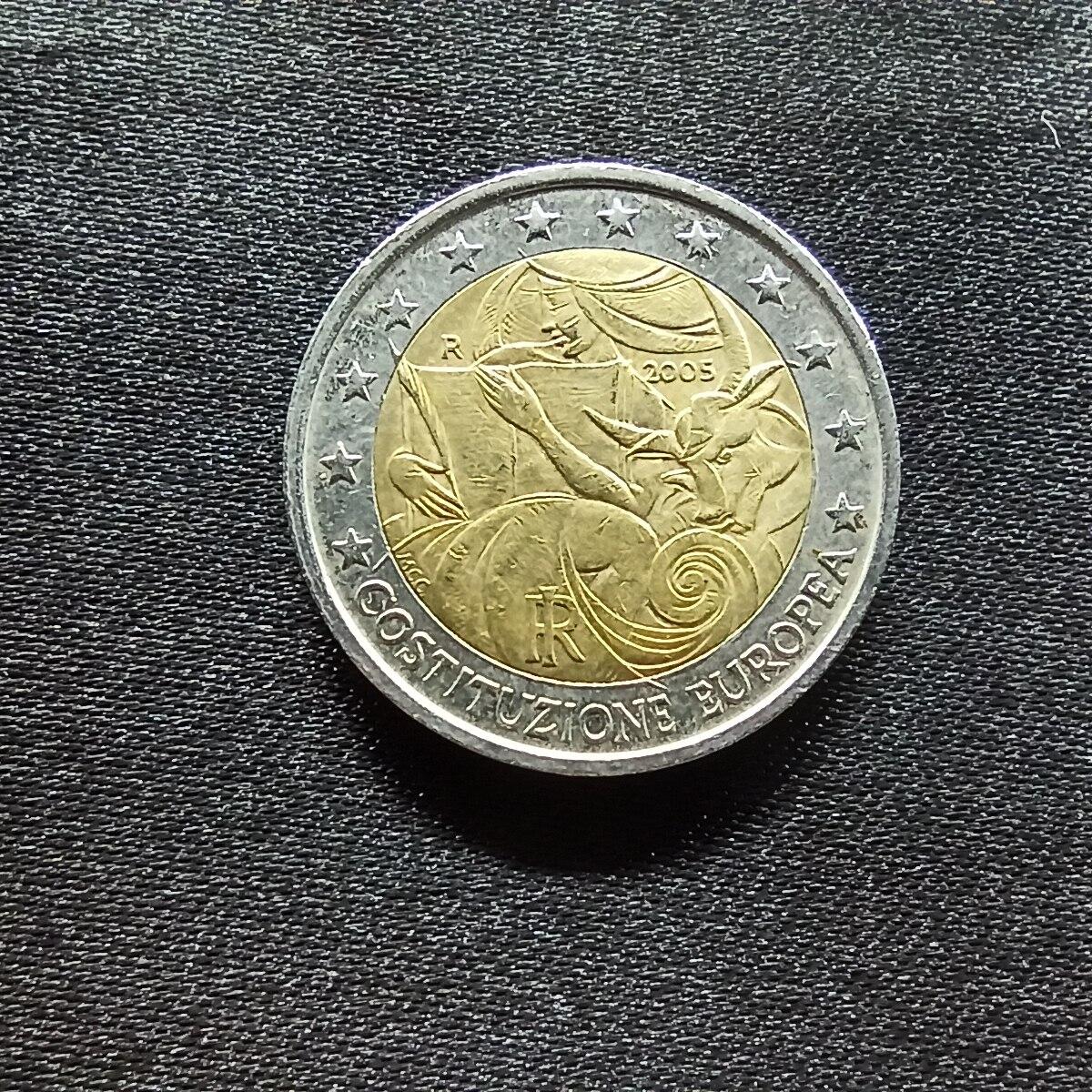 邮泉阁限时拍卖第十四场 各国硬币专场（拍卖结束后请付邮费，存留时间过长需全部邮寄） 意大利2005年2欧元纪念币