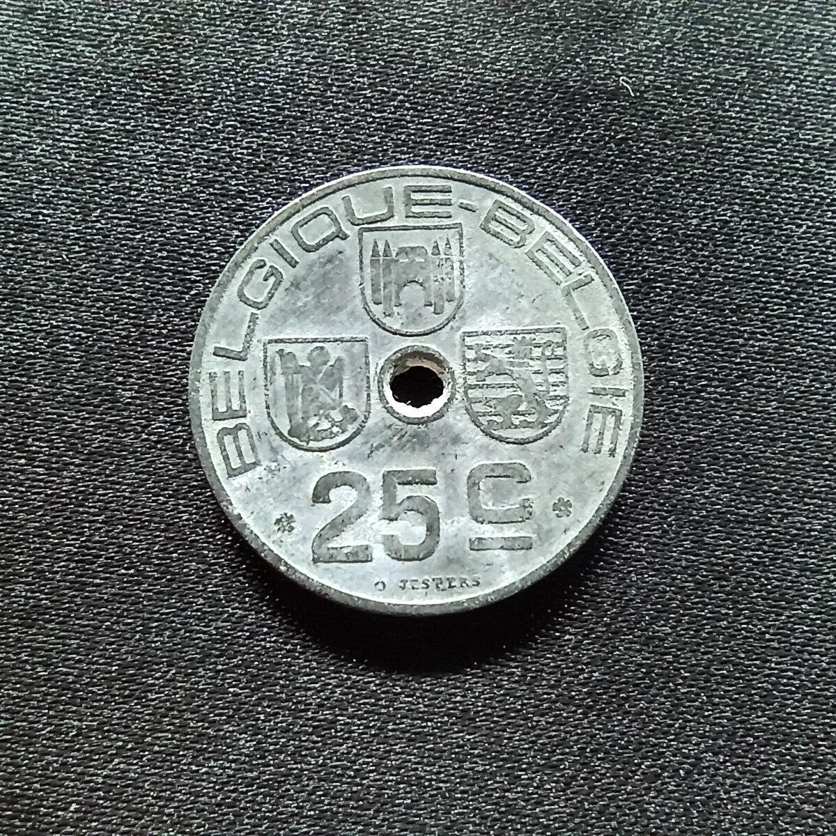 邮泉阁限时拍卖第十四场 各国硬币专场（拍卖结束后请付邮费，存留时间过长需全部邮寄） 比利时1943年25分