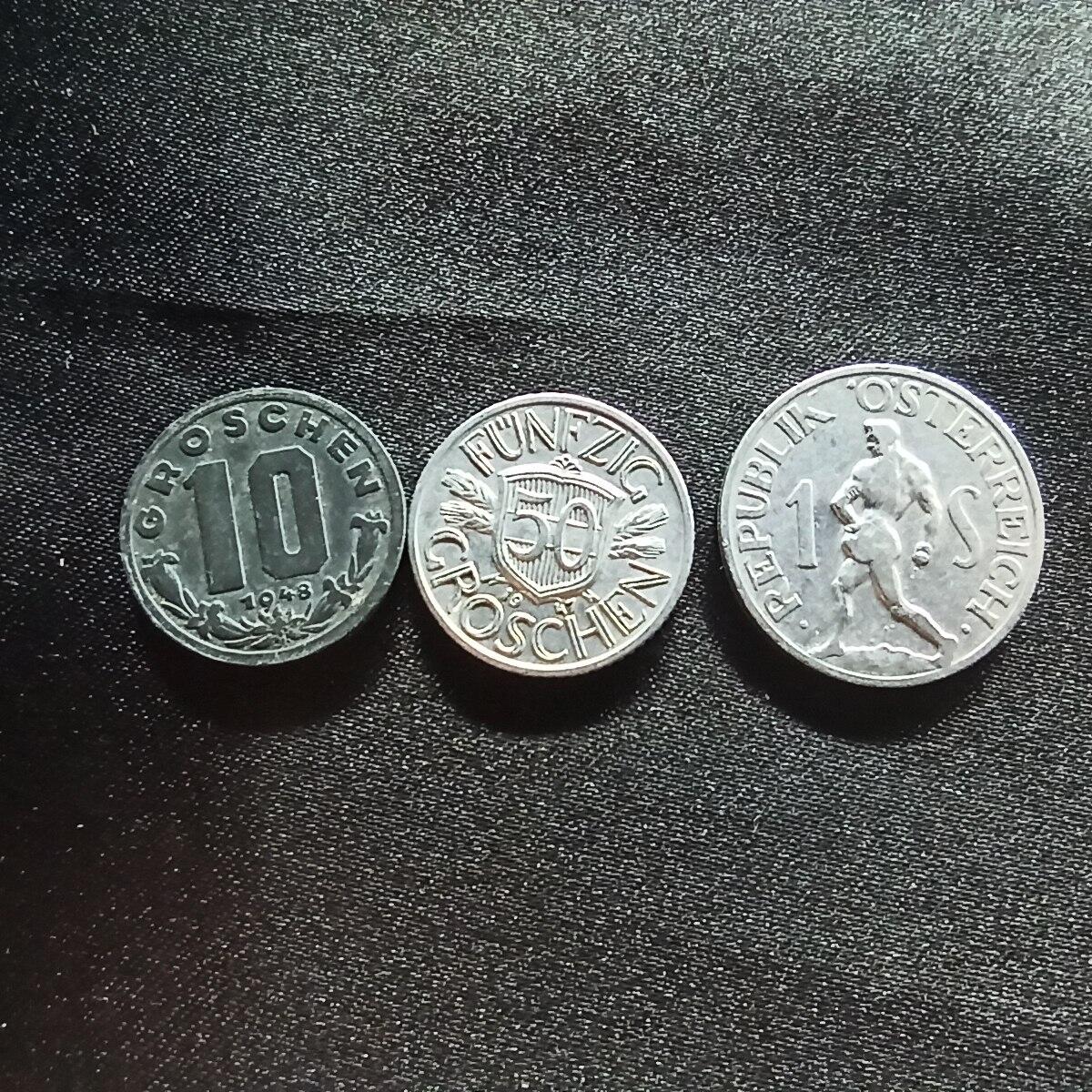 邮泉阁限时拍卖第十四场 各国硬币专场（拍卖结束后请付邮费，存留时间过长需全部邮寄） 奥地利3枚